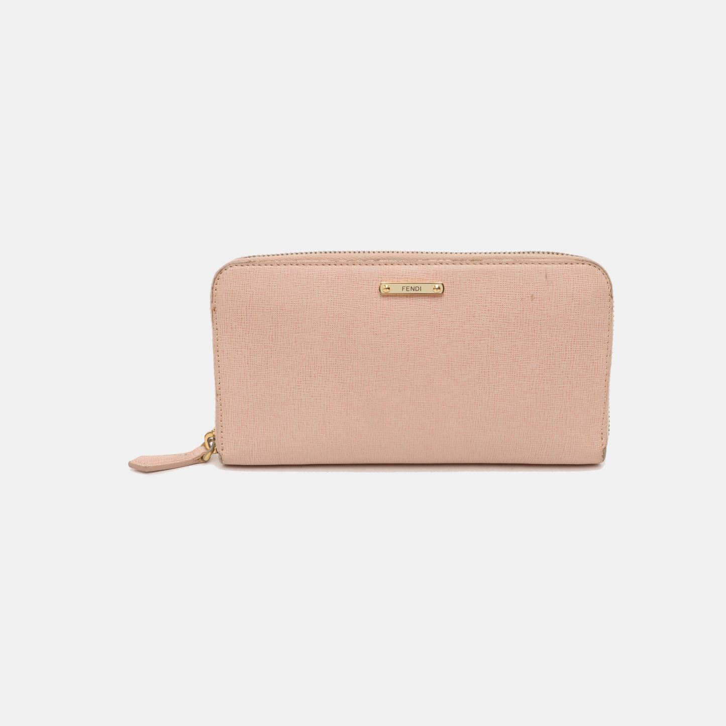 FENDI Pink Cowhide Wallet Golden hardware-(SKU)-931312334