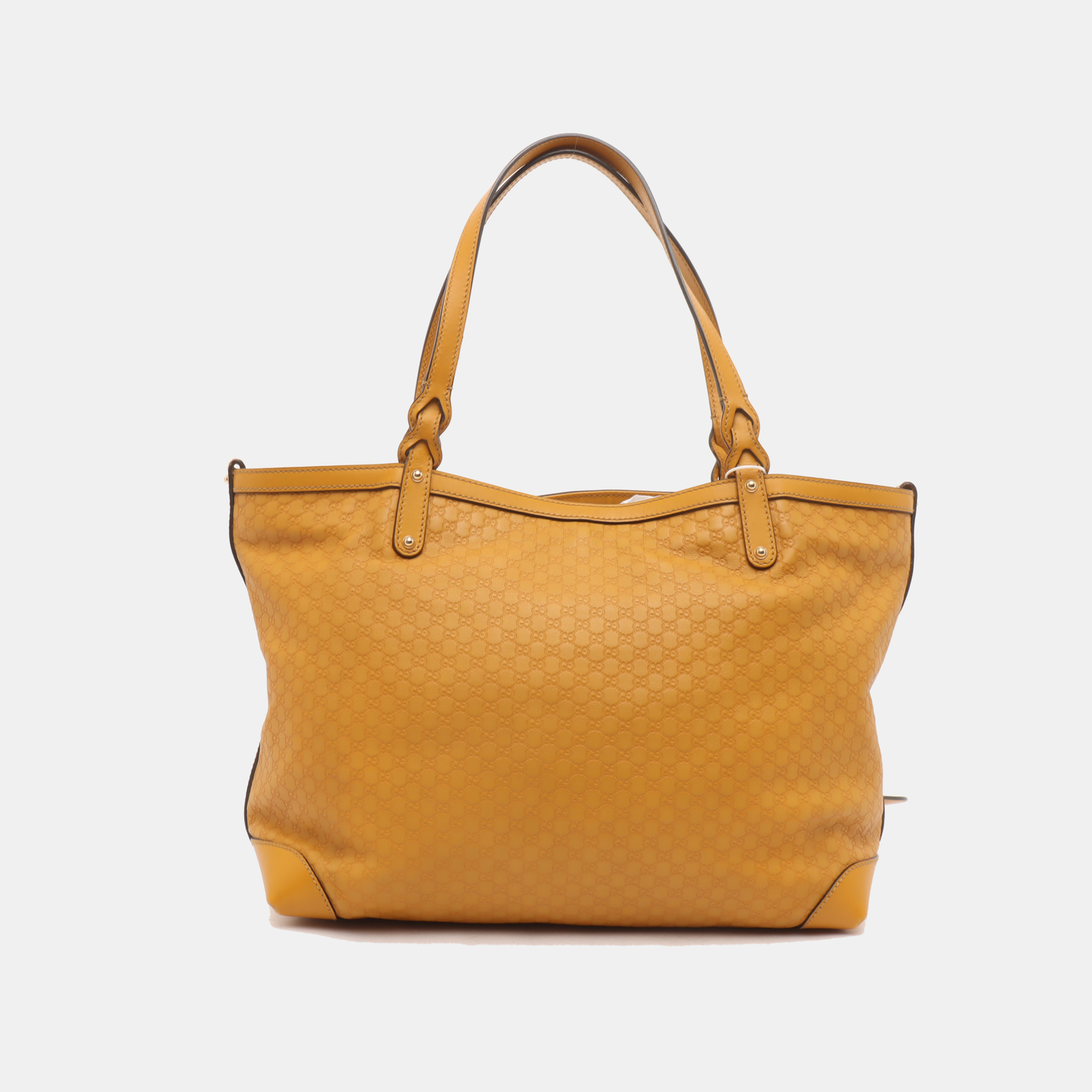 GUCCI Tote bag Yellow Calfskin Monogrammed Quilted Single Shoulder Bag, Handbag Golden hardware Sub-bag-(SKU)-14459801