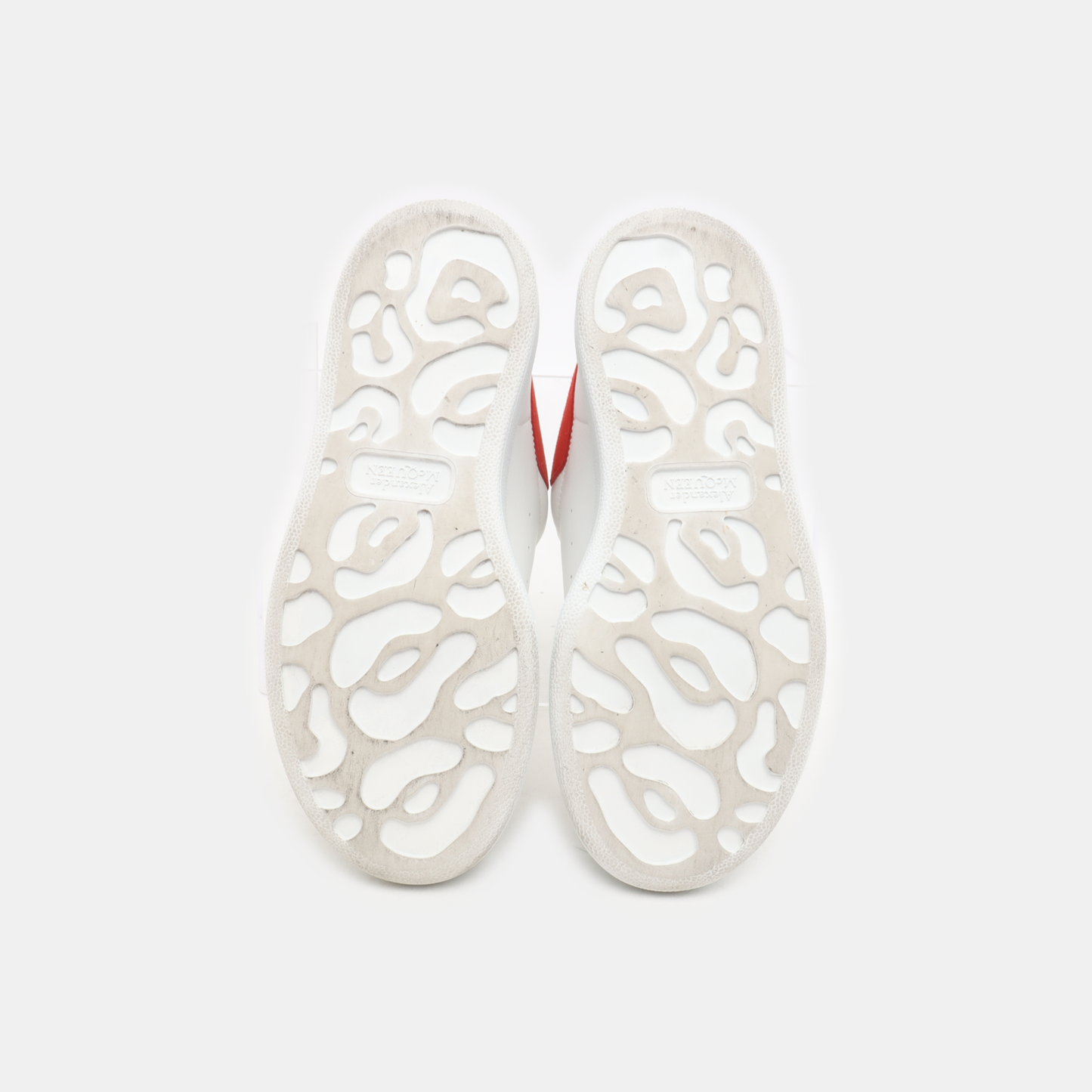 Alexander McQUEEN 33.5code White Leather Women's Kids Sports Casual Shoes-(SKU)-932901128
