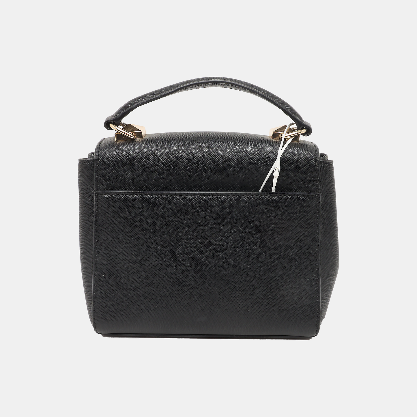 MICHAEL KORS Black Leather Embossed Studs Single Shoulder Bag Crossbody Bag Handbag Golden hardware Removable shoulder strap-(SKU)-933988480