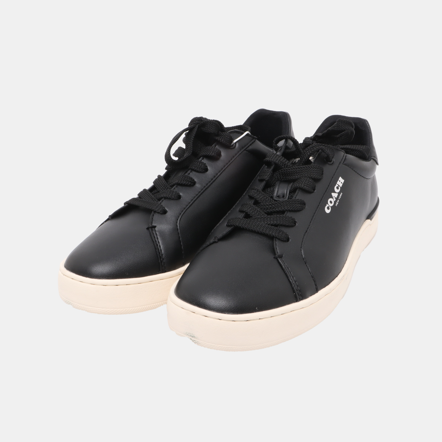 COACH 41code Autumn and Winter Black Leather Men's Low-Top Casual Sneakers-(SKU)-941969534