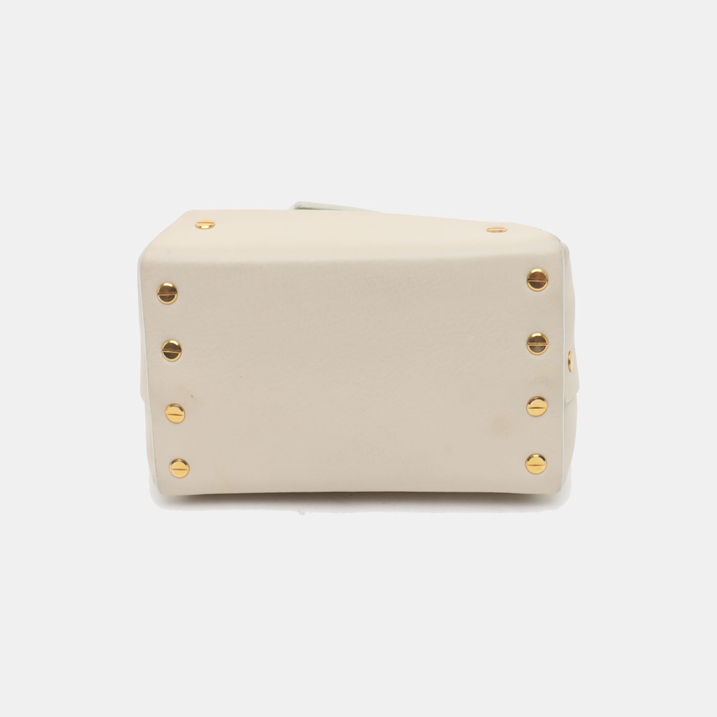 Yuzefi Beige Leather Single Shoulder Bag Golden hardware Removable shoulder strap-(SKU)-937551910