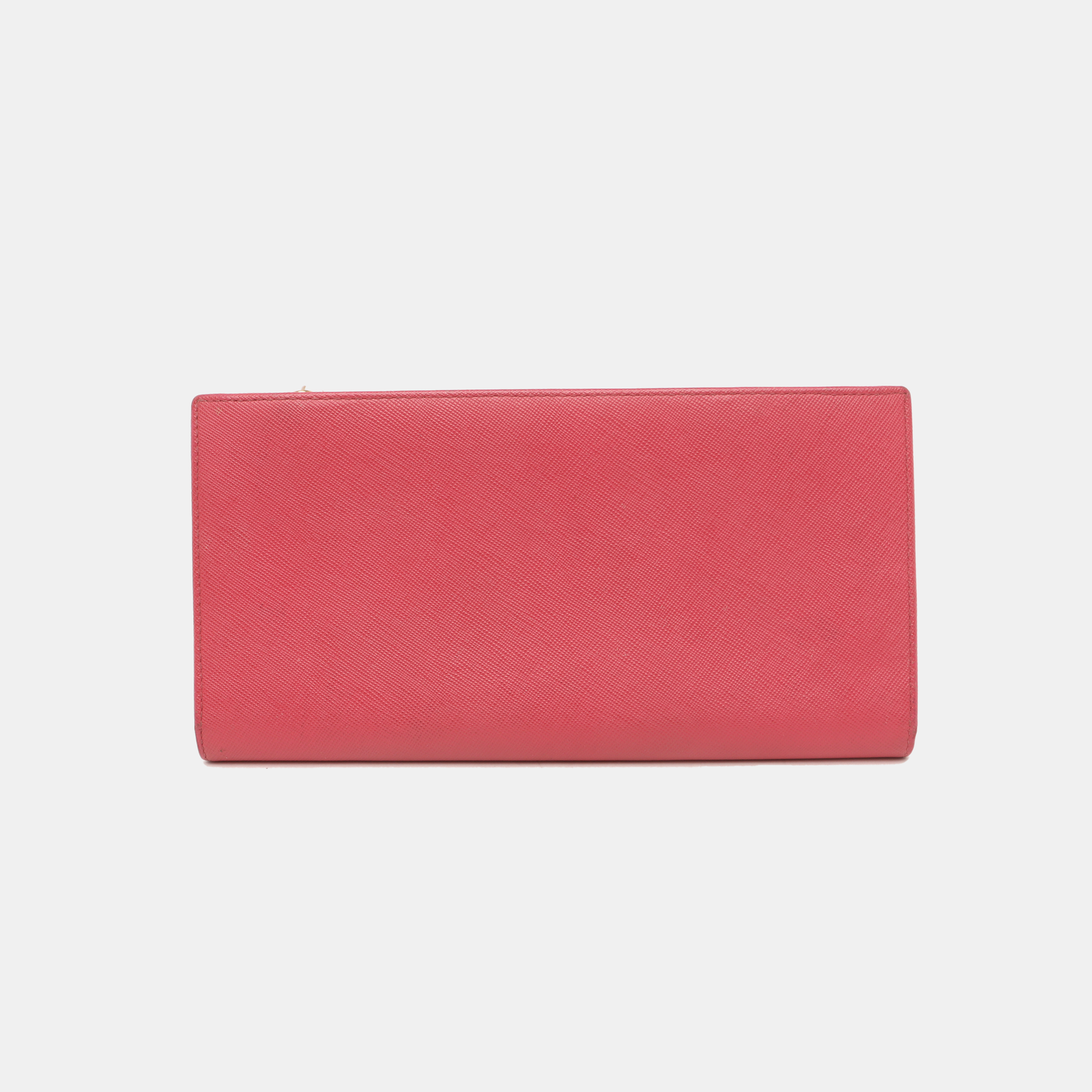 PRADA Fuchsia leather cross-grain clutch Golden hardware-(SKU)-14366482