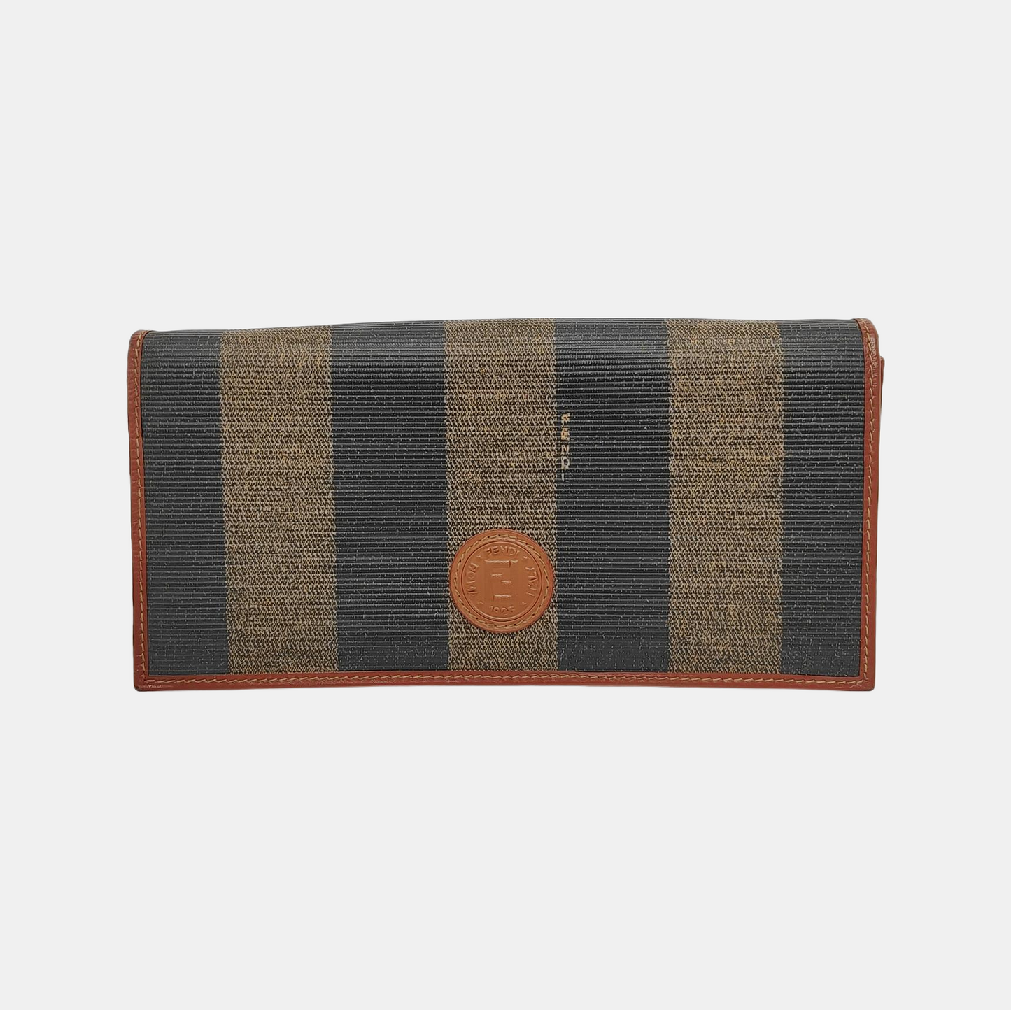 FENDI 拼色涂层帆布双F钱包 Golden hardware-(SKU)-945549641