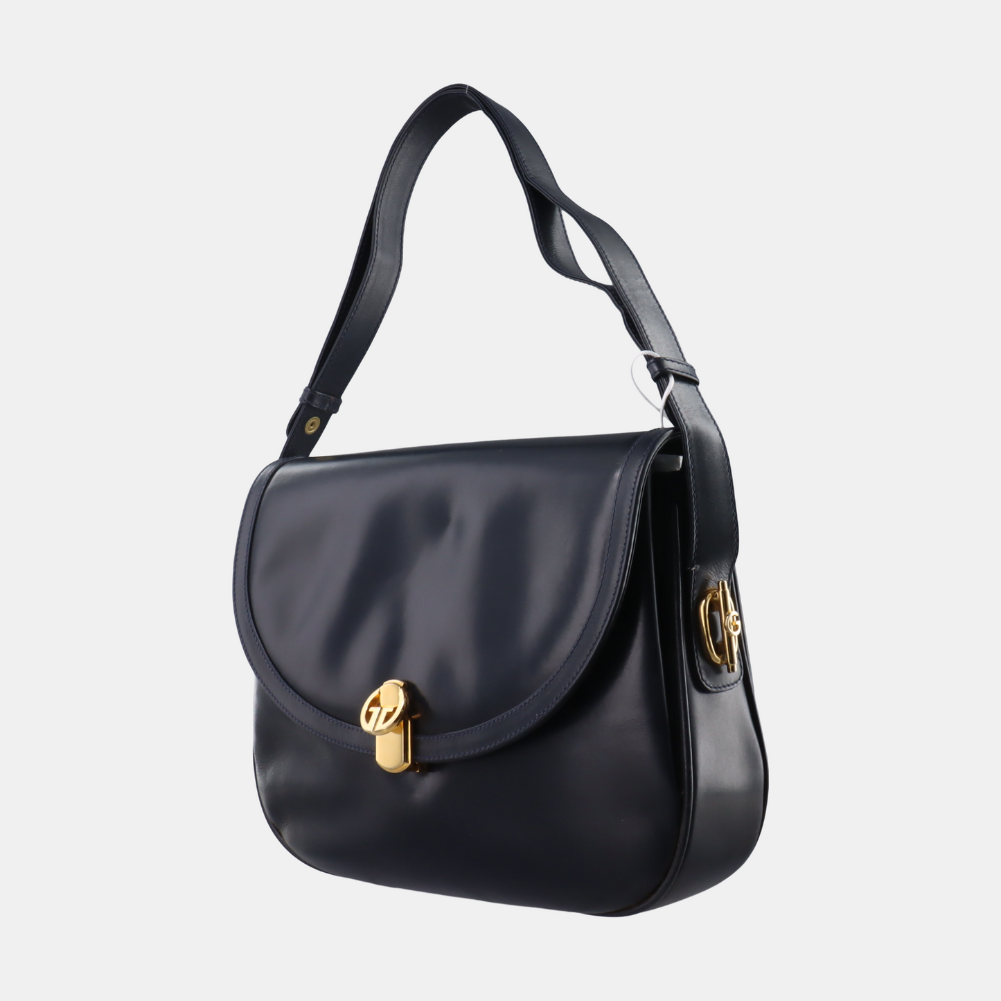 GUCCI Black Leather Single Shoulder Bag Golden hardware-(SKU)-932491490