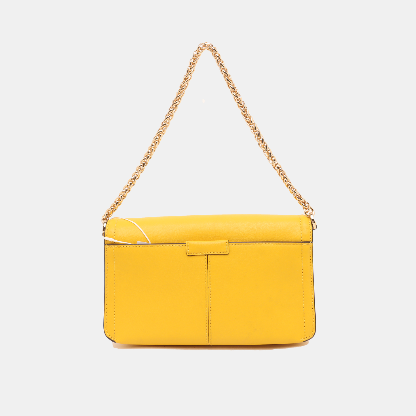 MICHAEL KORS Yellow Leather Shoulder Bag Tote Golden hardware shoulder straps-(SKU)-14044743