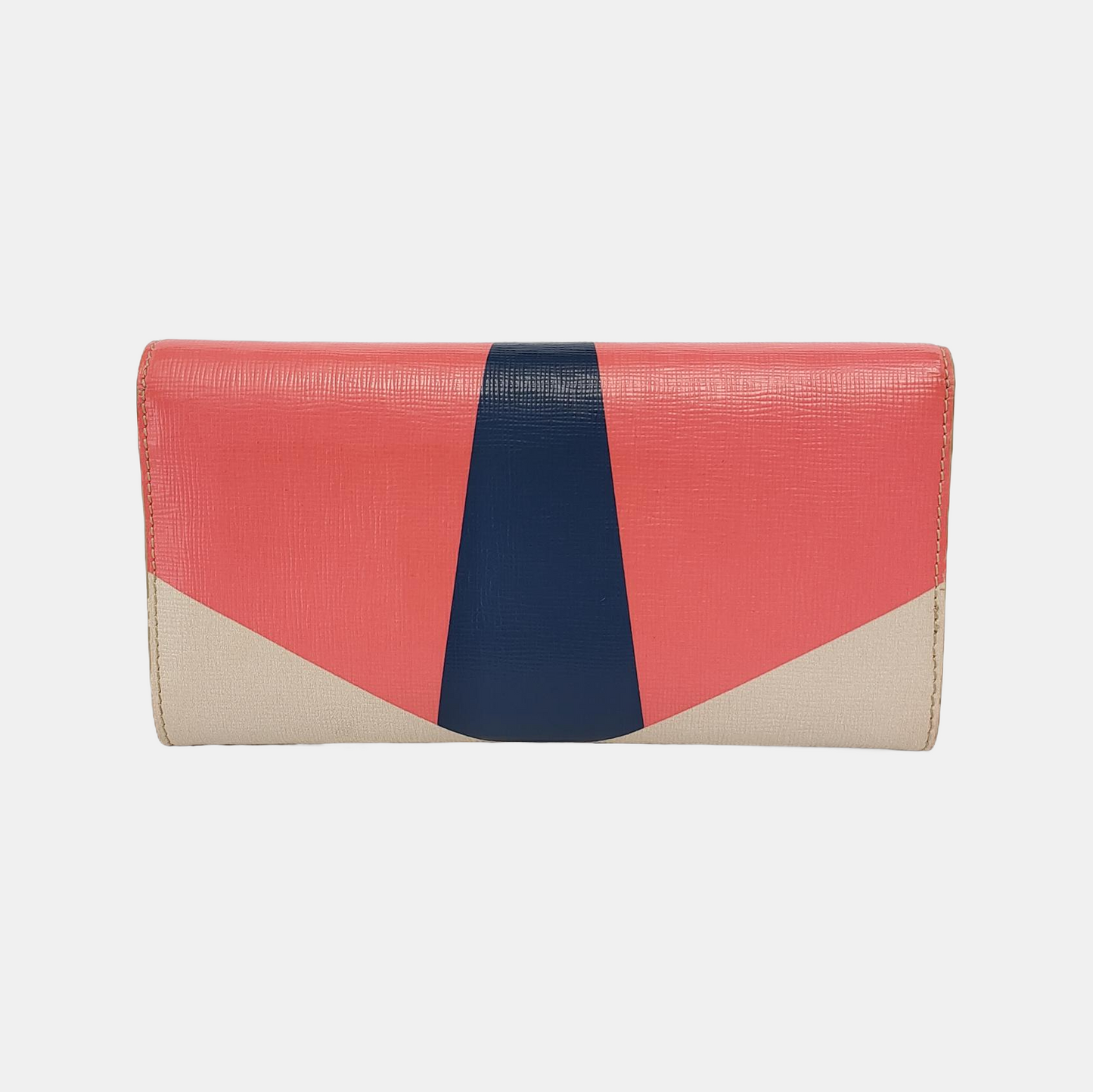FENDI Monster Color blocked leather monster inlaid wallet Golden hardware-(SKU)-946074355