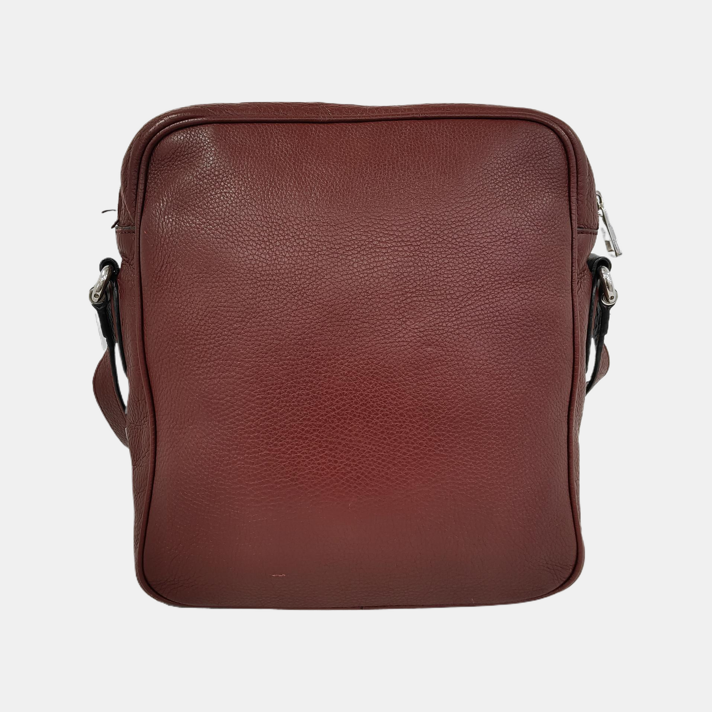 GUCCI Burgundy Cowhide Single Shoulder Bag Crossbody Bag Silver Hardware-(SKU)-944837451