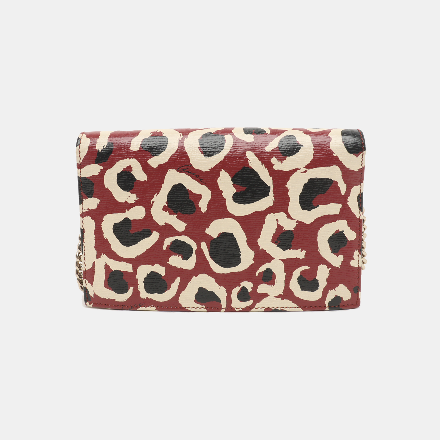 GUCCI Multicolor Cowhide Printed Single Shoulder Bag Crossbody Golden hardware Removable shoulder strap-(SKU)-935230997