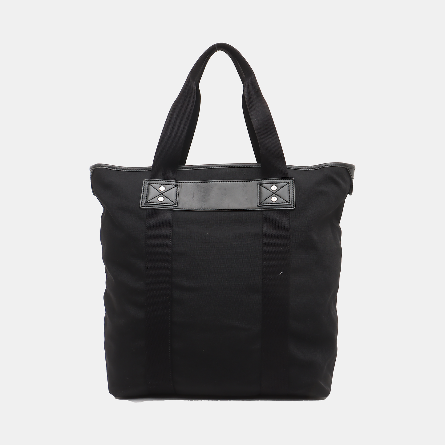 GUCCI Tote bag Black Canvas Tote Bag Single Shoulder Bag Silver Hardware-(SKU)-929881337