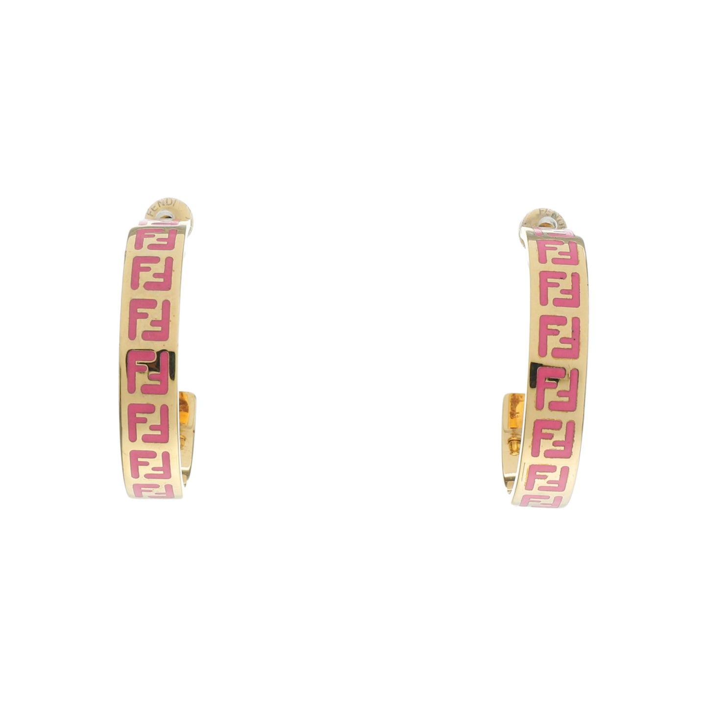 FENDI FF 金色合金其他LOGO耳环-(SKU)-938869056