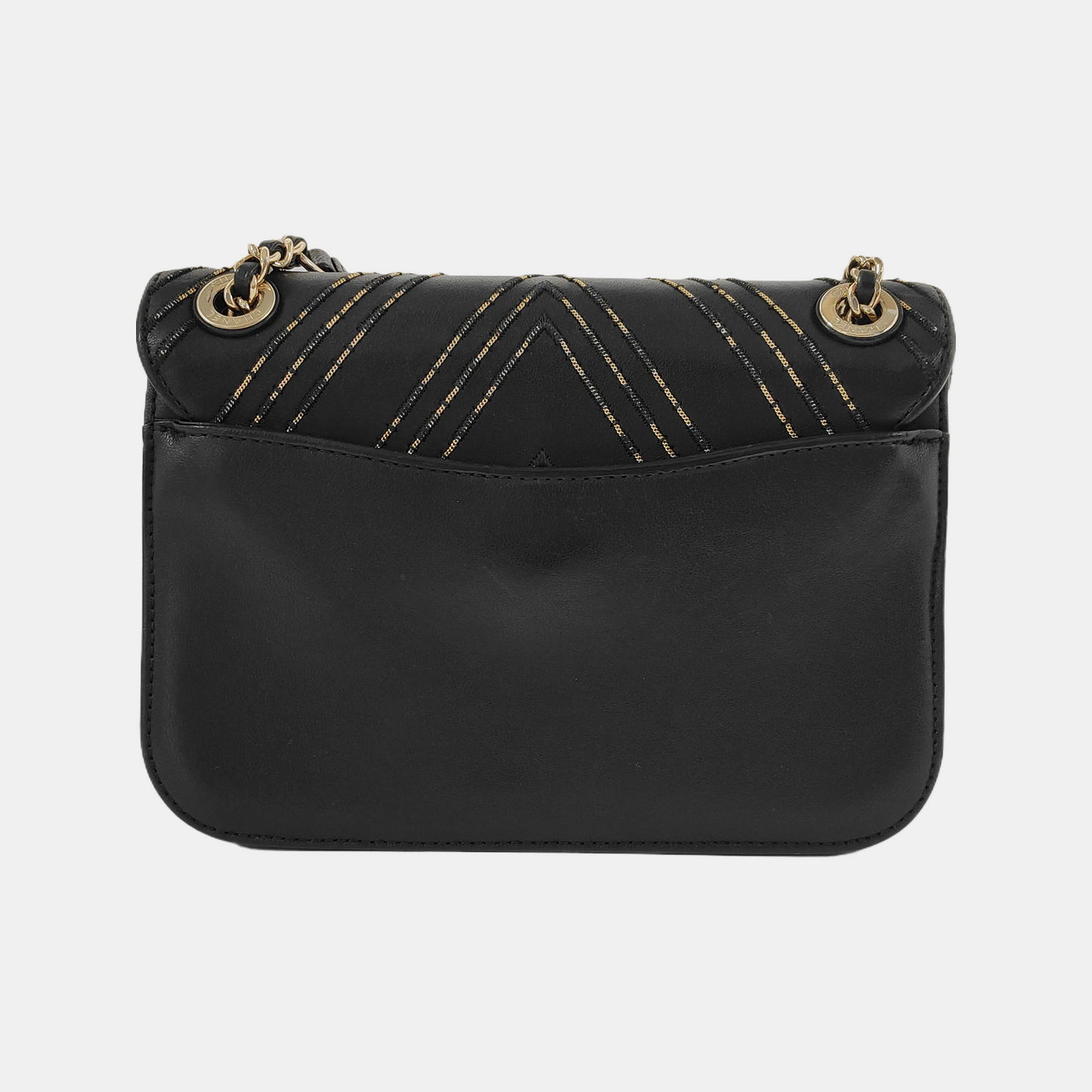 CHANEL THREAD AROUND Black Lamb Leather Quilted V-Stitch Shoulder Crossbody Bag Golden Hardware 24 Openings-(SKU)-945281486
