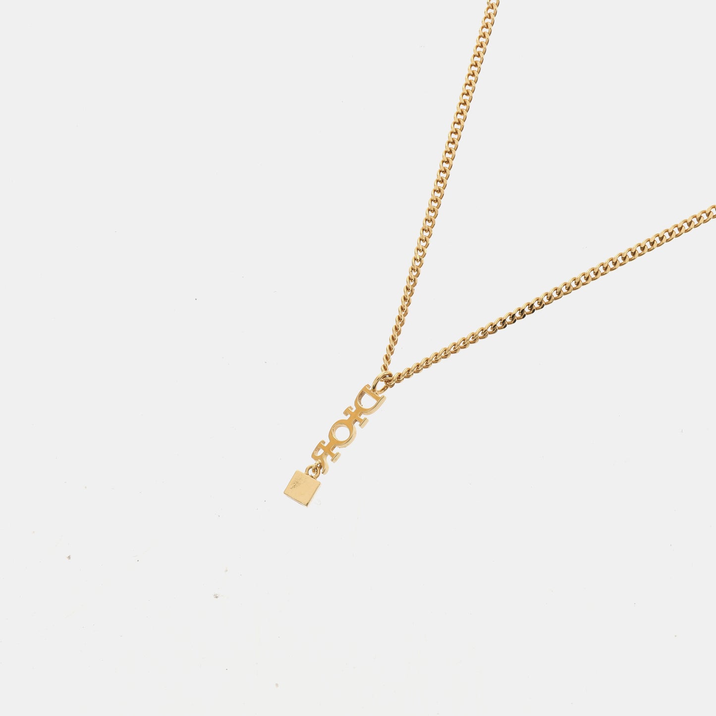 DIOR Dio(r)evolution 金色合金其他LOGO字母项链 Length45cm-(SKU)-937302543