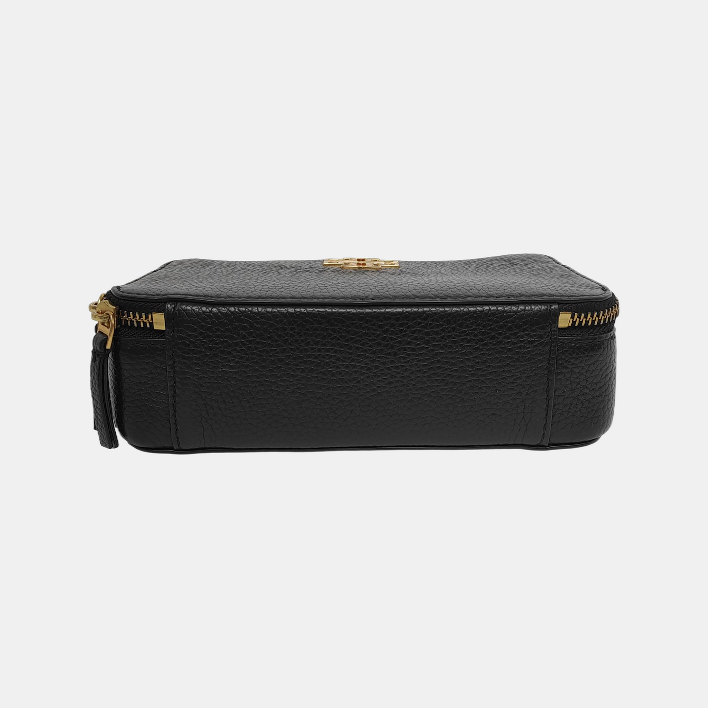TORY BURCH Britten Black cowhide crossbody bag shoulder bag tote bag Golden hardware Removable shoulder strap-(SKU)-942990100