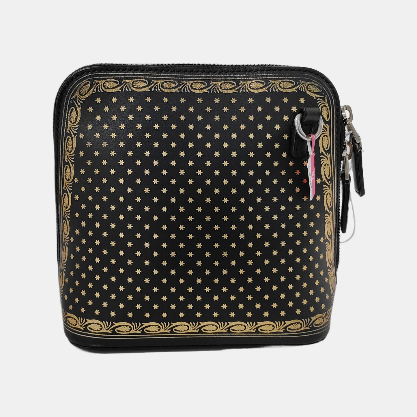 GUCCI Gucci x Sega Black Cowhide Printed Crossbody Bag Single Shoulder Bag Silver Hardware Removable shoulder strap-(SKU)-942931331