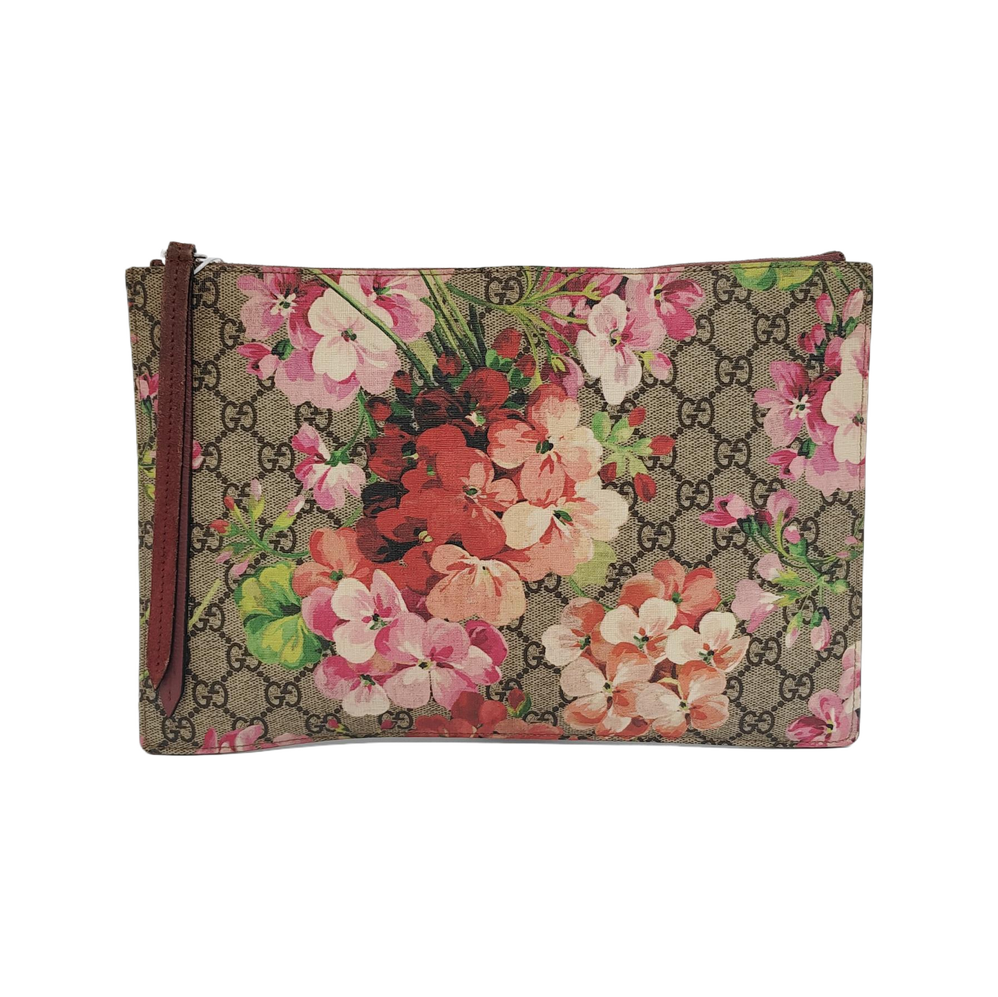 GUCCI GG Blooms Ebony coated canvas gardenia handbag Silver Hardware-(SKU)-945095738