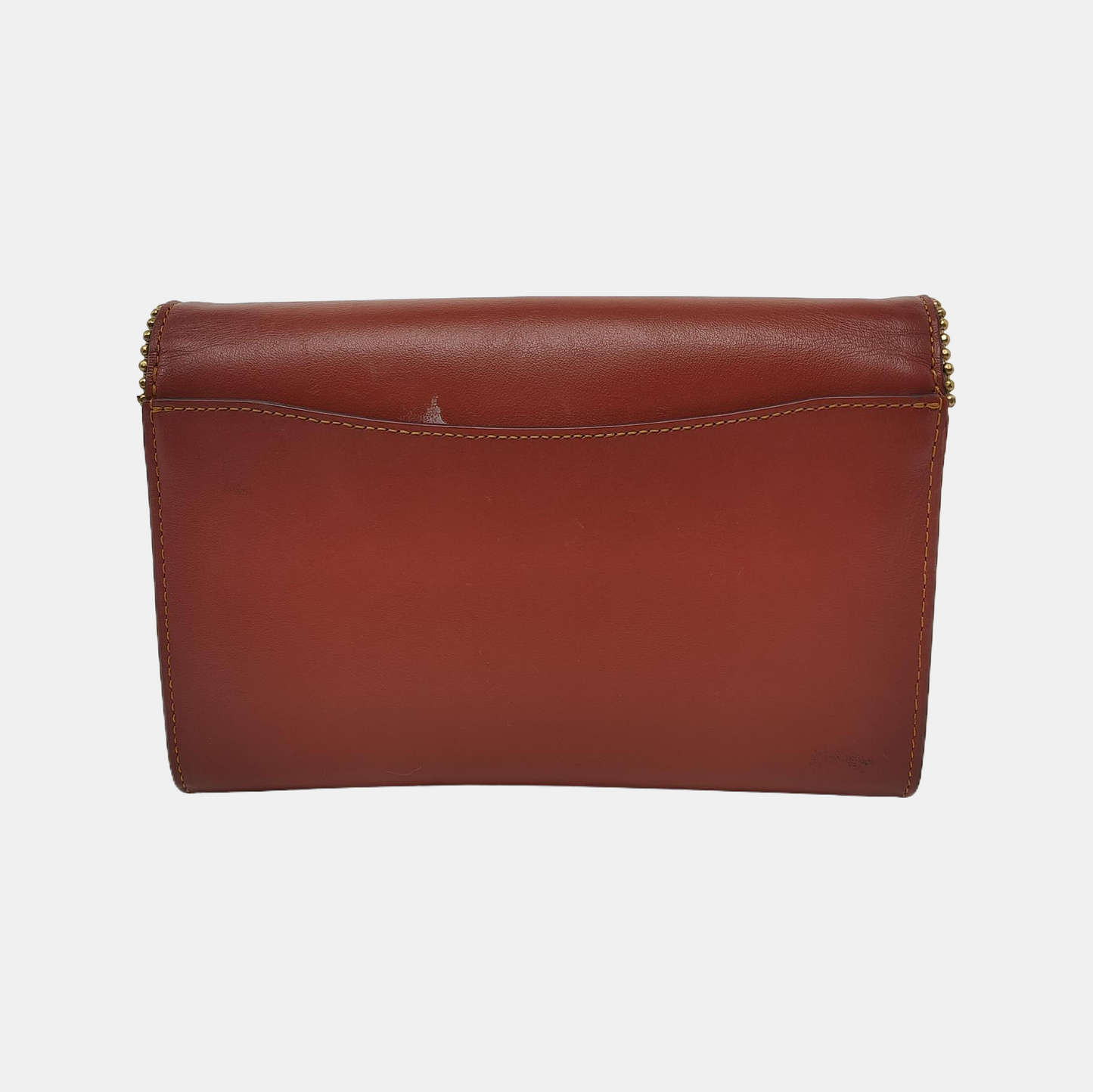 COACH TABBY Red Cowhide Monogram Studs Handbag Golden hardware-(SKU)-941273975