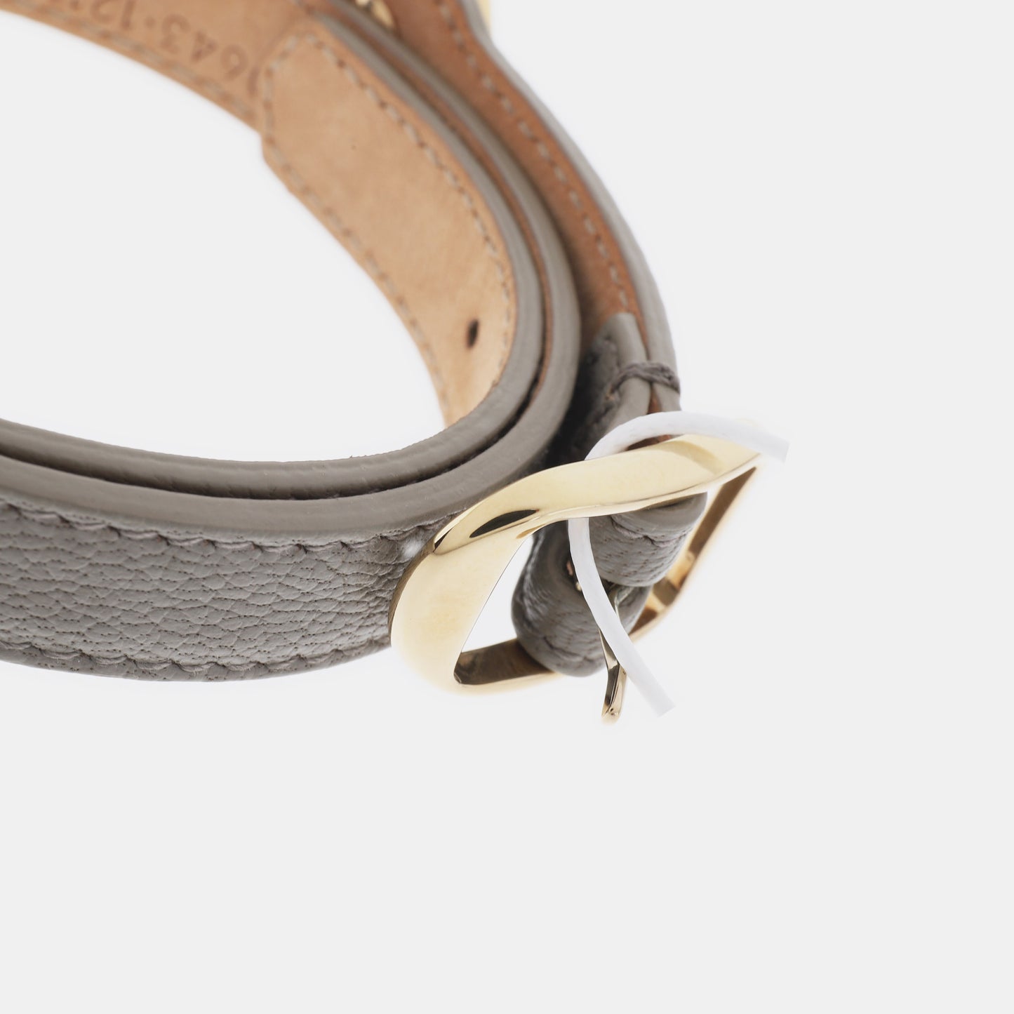 BALENCIAGA Gray Leather Alloy Bracelet Length51cm-(SKU)-943128284