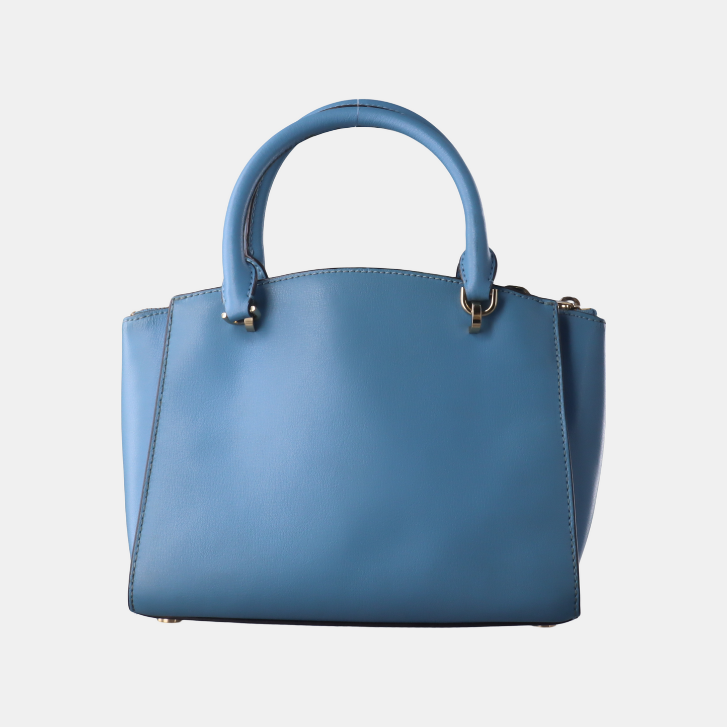 MICHAEL KORS Tote bag Small size Blue Cowhide Studs Single Shoulder Bag Tote Bag Crossbody Bag Golden hardware Removable shoulder strap-(SKU)-929655506