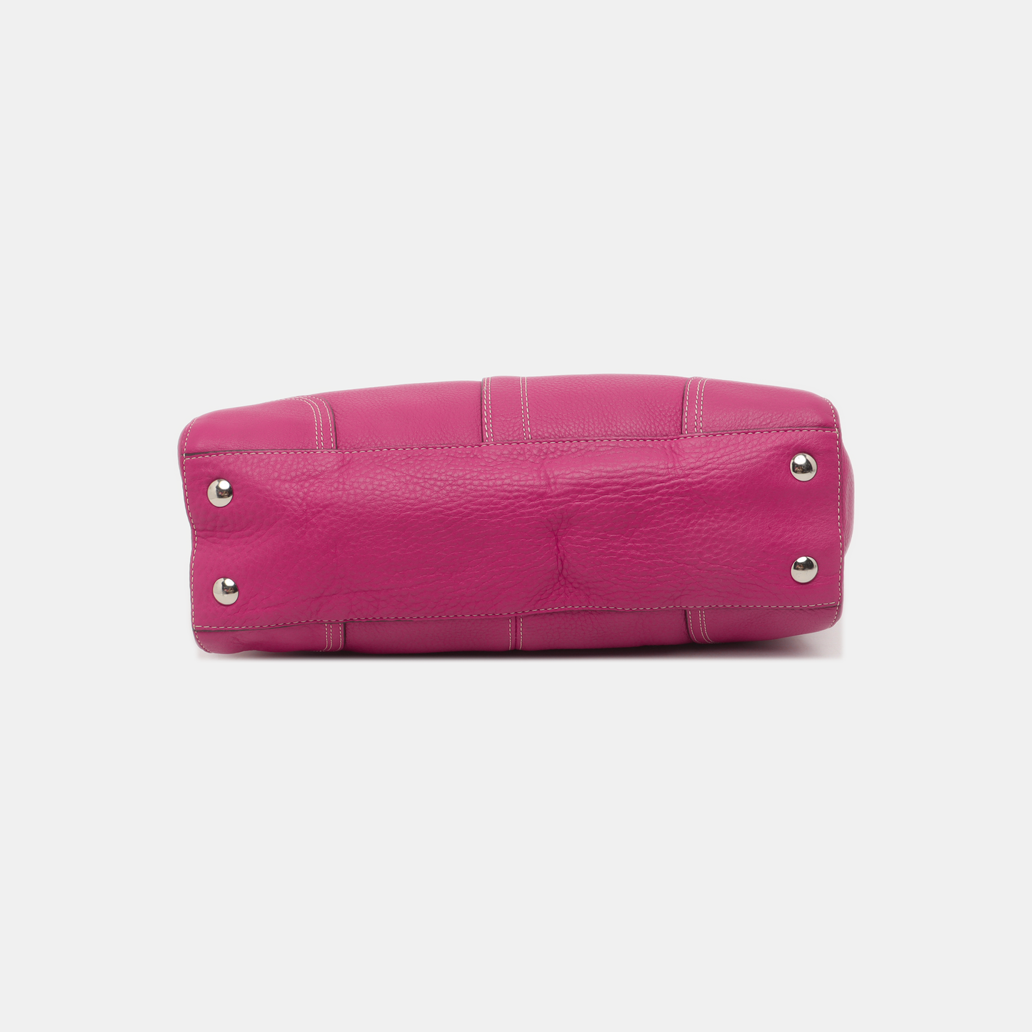 COACH Tote bag Hot Pink Leather Shoulder and Handbag Silver Hardware-(SKU)-933278329