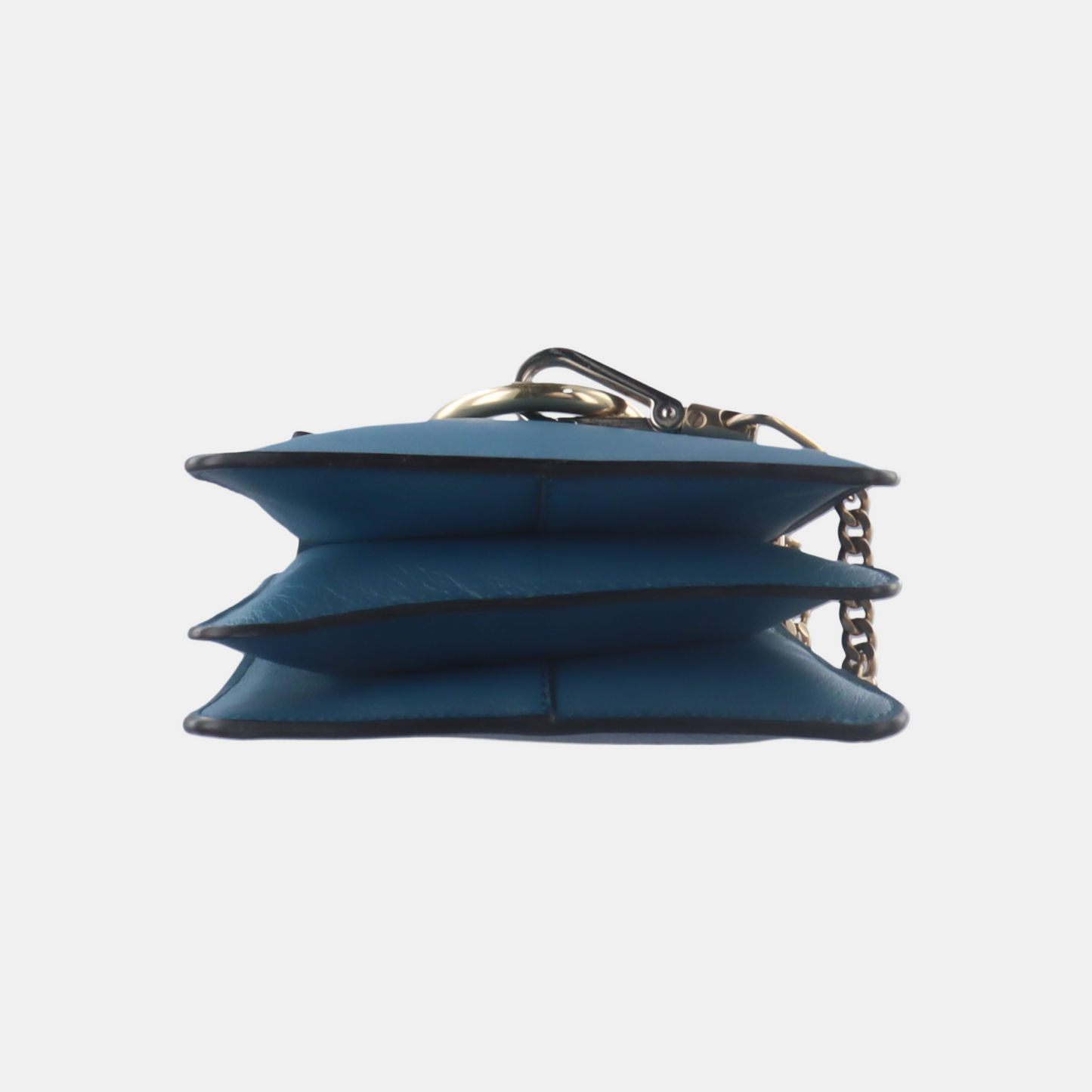 Chloé Faye Small size Blue cowhide single shoulder bag Golden hardware Removable shoulder strap-(SKU)-14470183