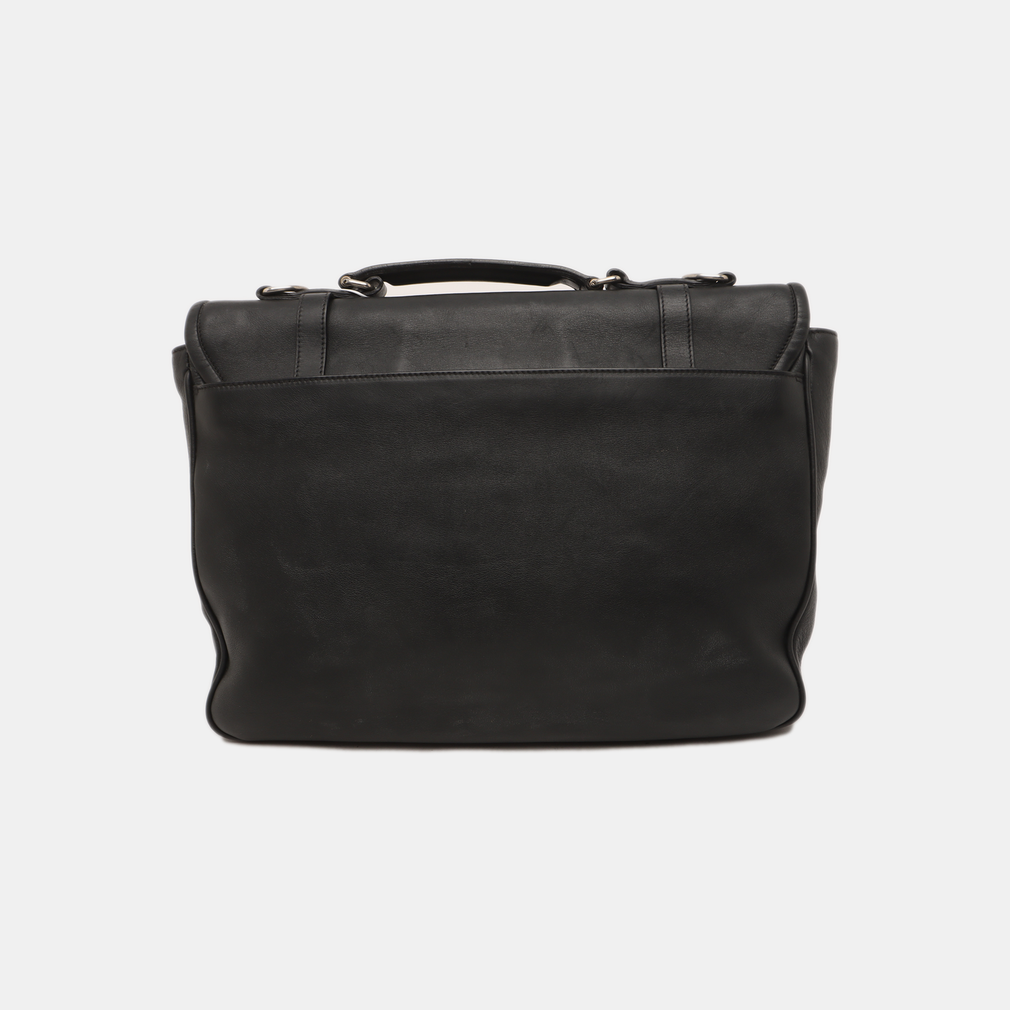FERRAGAMO Sofia Black cowhide tote bag Silver Hardware-(SKU)-14082748