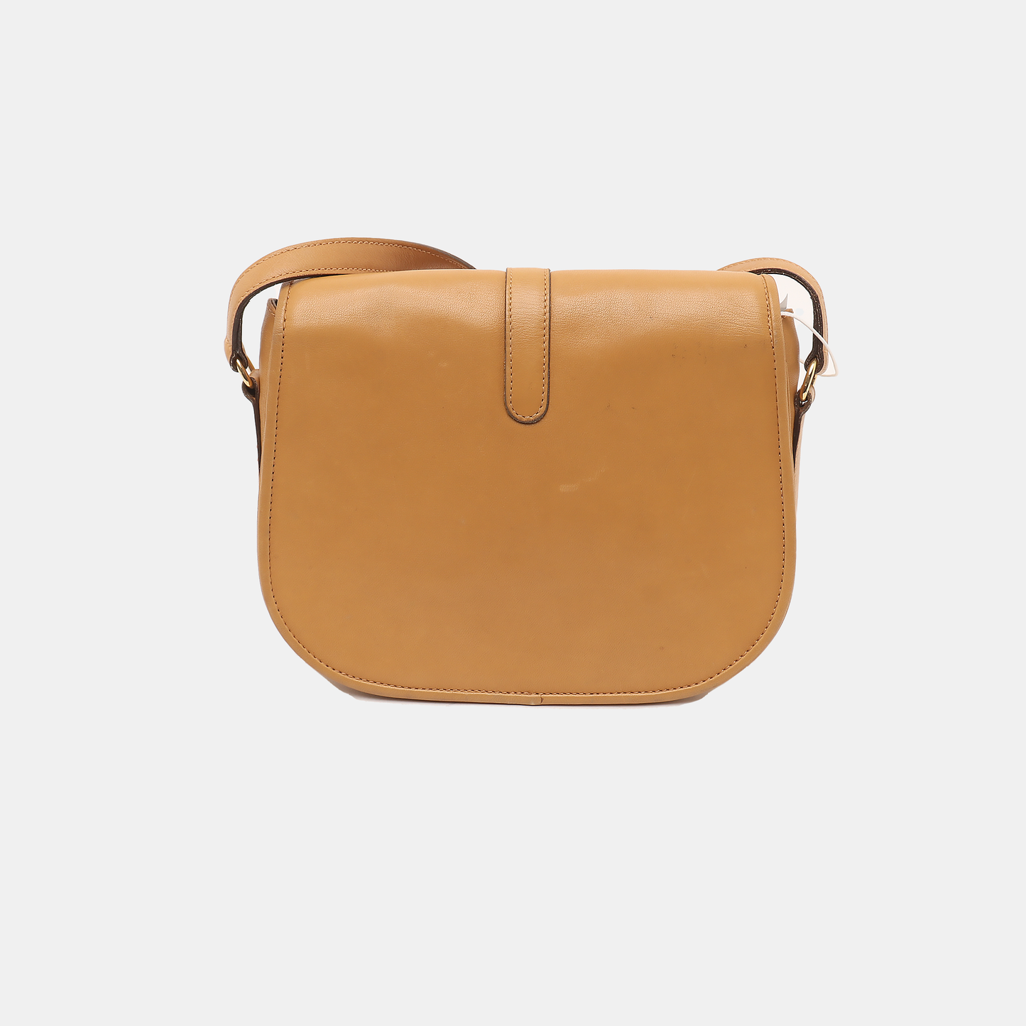 CELINE Brown Leather Single Shoulder Bag Crossbody Bag Silver Hardware-(SKU)-14353451