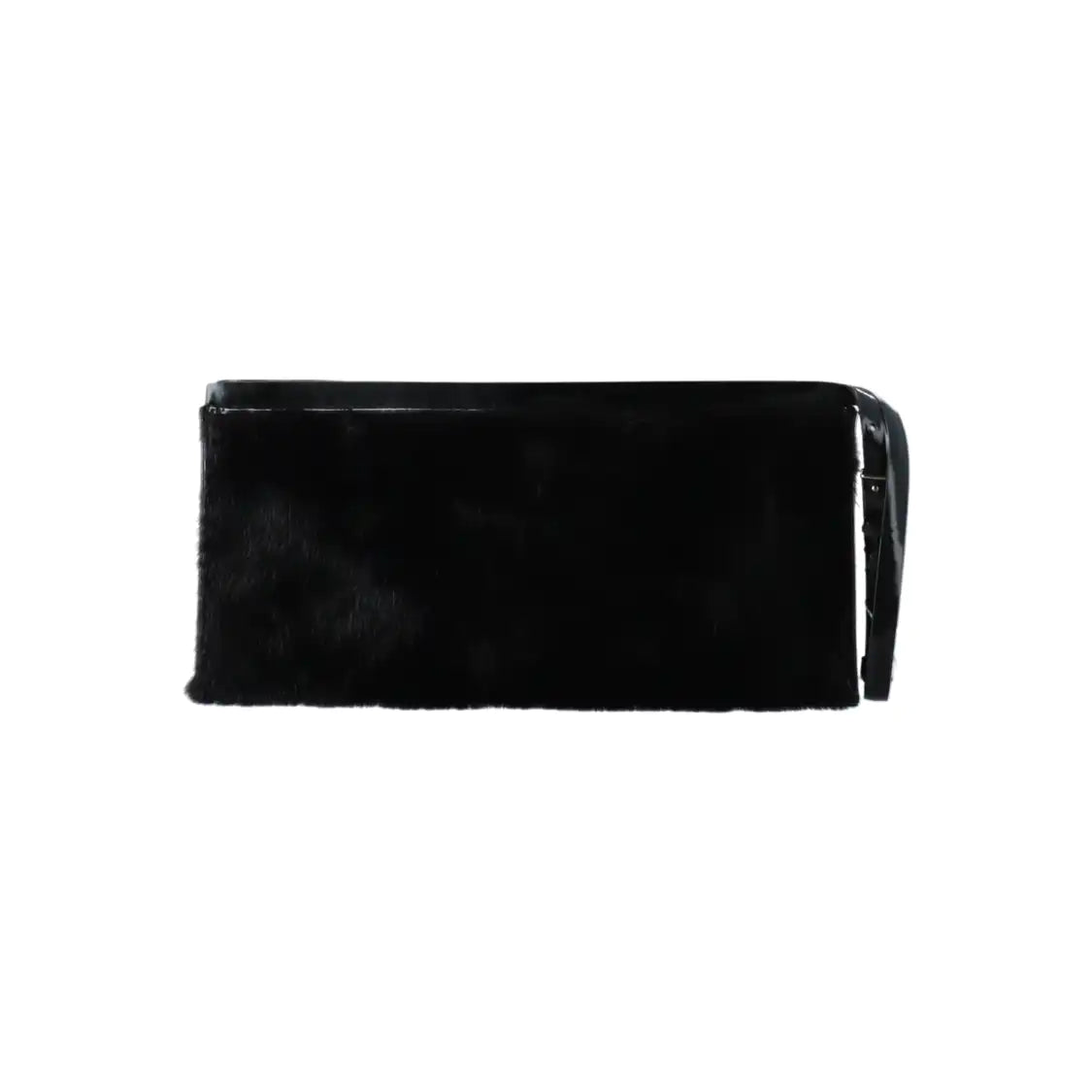 GUCCI Black Fur Handbag Silver Hardware-(SKU)-12419286