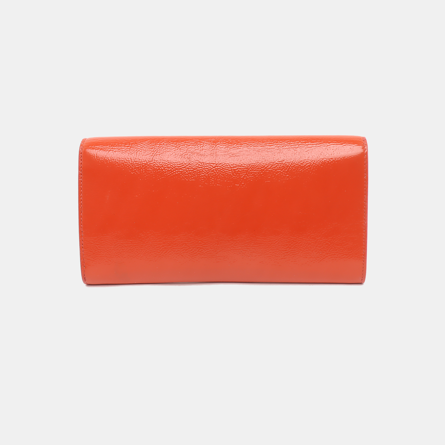 YSL BELLE JOUR Orange Patent Leather Embossed Clutch Golden hardware-(SKU)-931375952