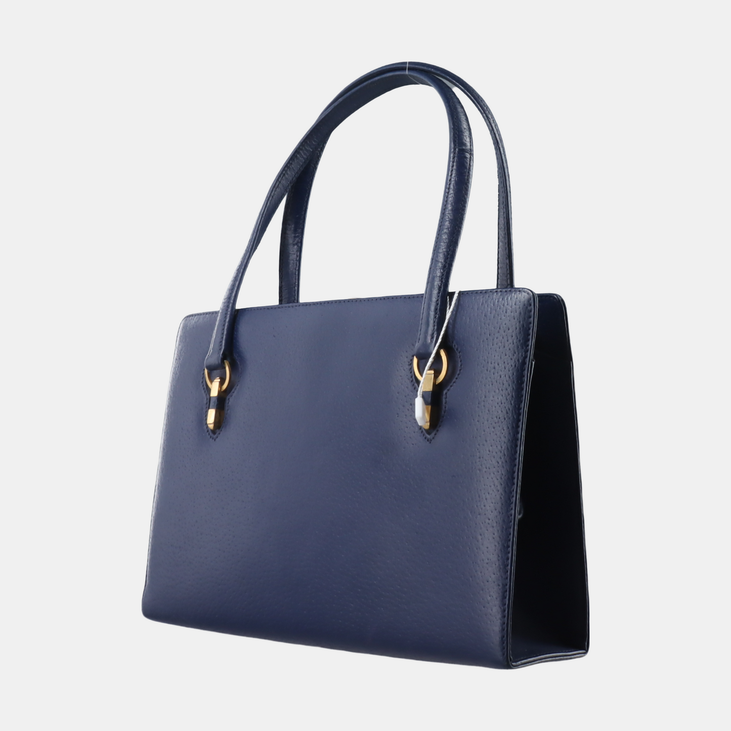 GUCCI Tote bag Blue Leather Tote Bag Golden hardware Vintage model-(SKU)-12936029