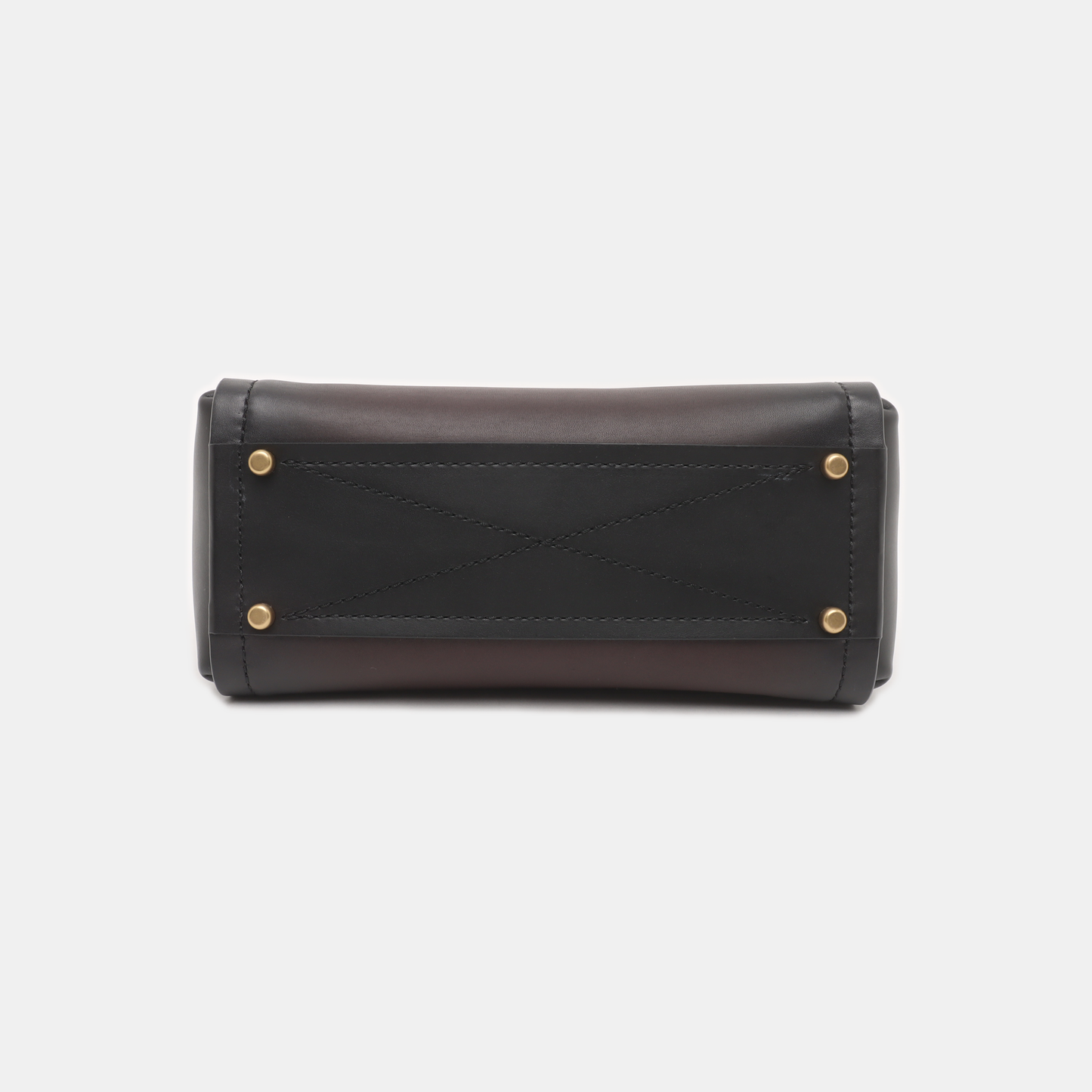COACH TROUPE Black Leather Grooved Handbag Golden hardware-(SKU)-933725154
