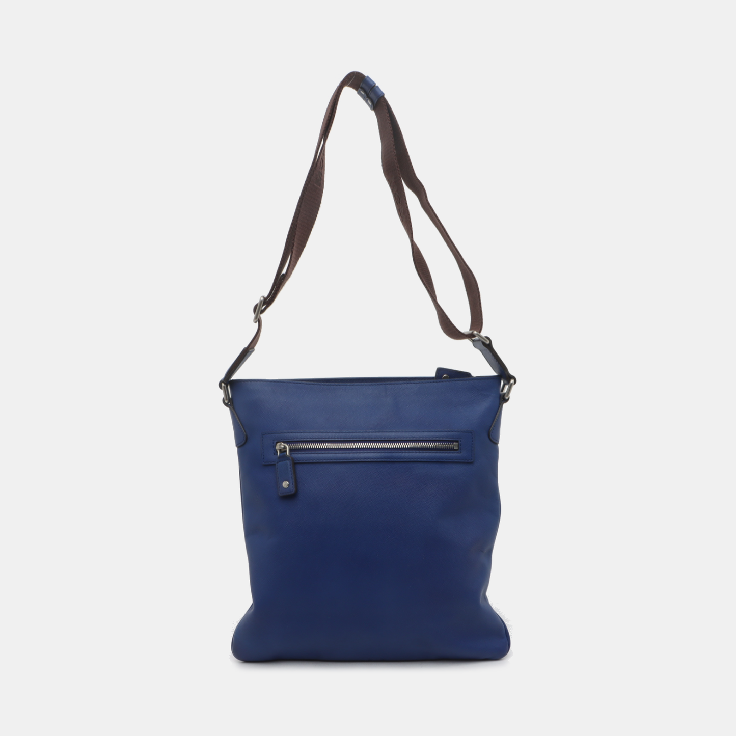 MCM Tote bag Blue Leather Shoulder Bag Silver Hardware-(SKU)-935896261
