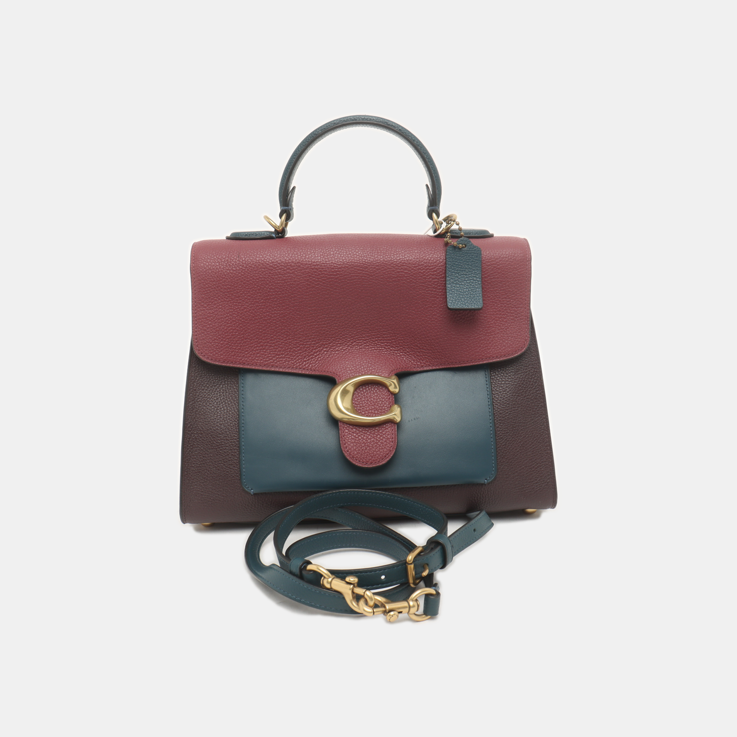COACH TABBY Multicolor Cowhide Single Shoulder Bag Crossbody Bag Handbag Golden hardware Removable shoulder strap-(SKU)-939349188