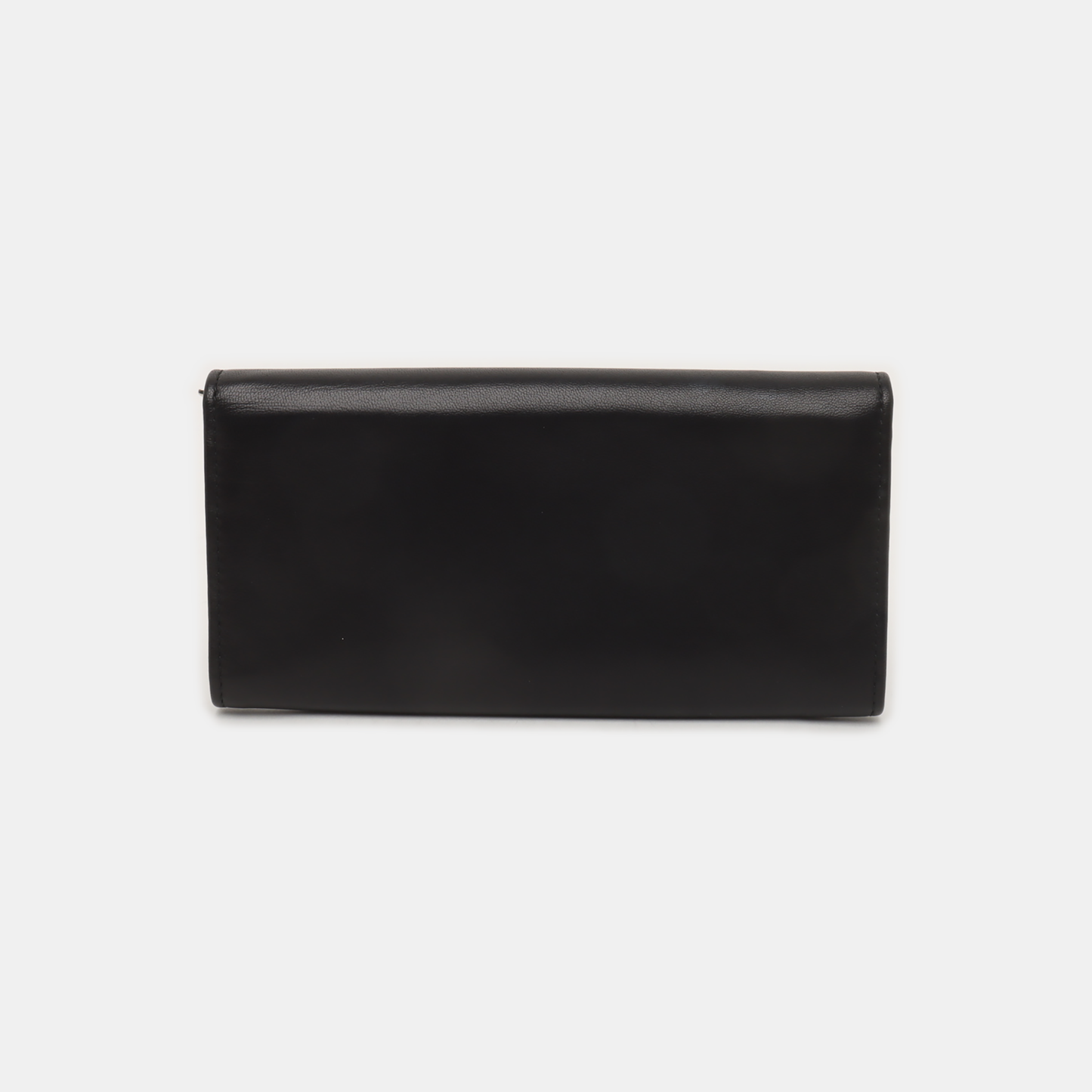 FERRAGAMO Gancini Black Lamb Leather Embossed Wallet Silver Hardware-(SKU)-939748481