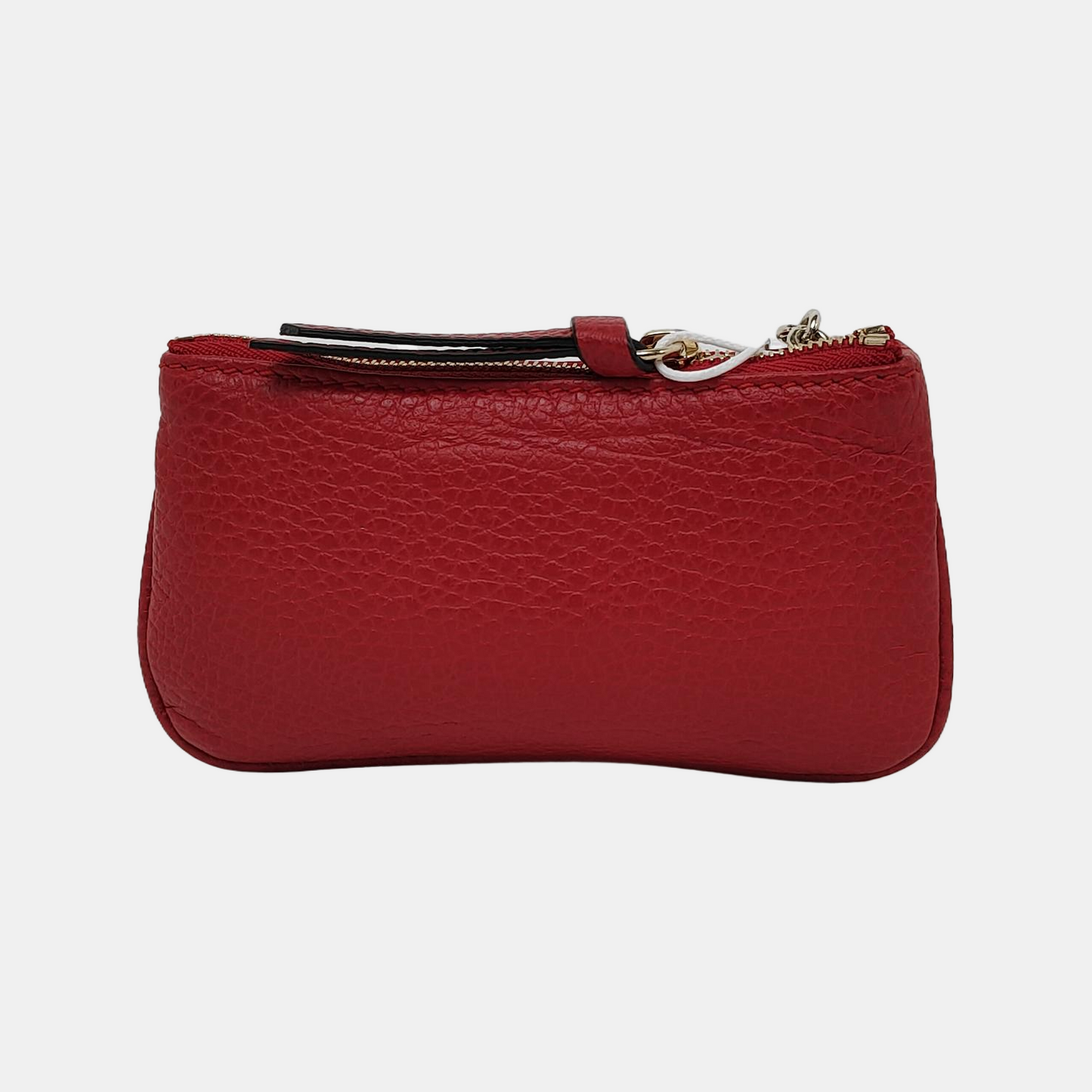 GUCCI Red Leather Change Purse Golden hardware-(SKU)-943942192