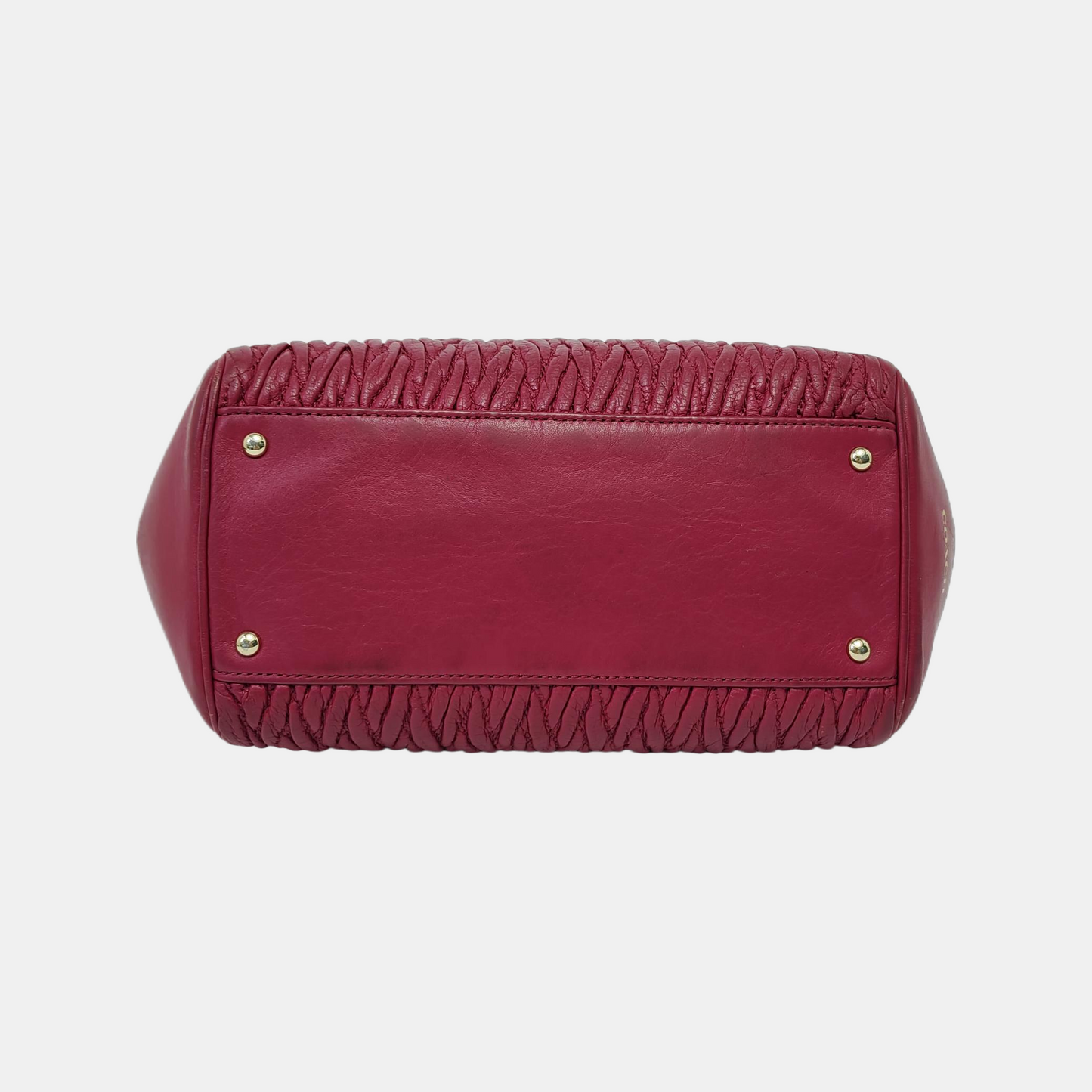 COACH MADISON Fuchsia Leather Single Shoulder Handbag Crossbody Golden hardware-(SKU)-941851369