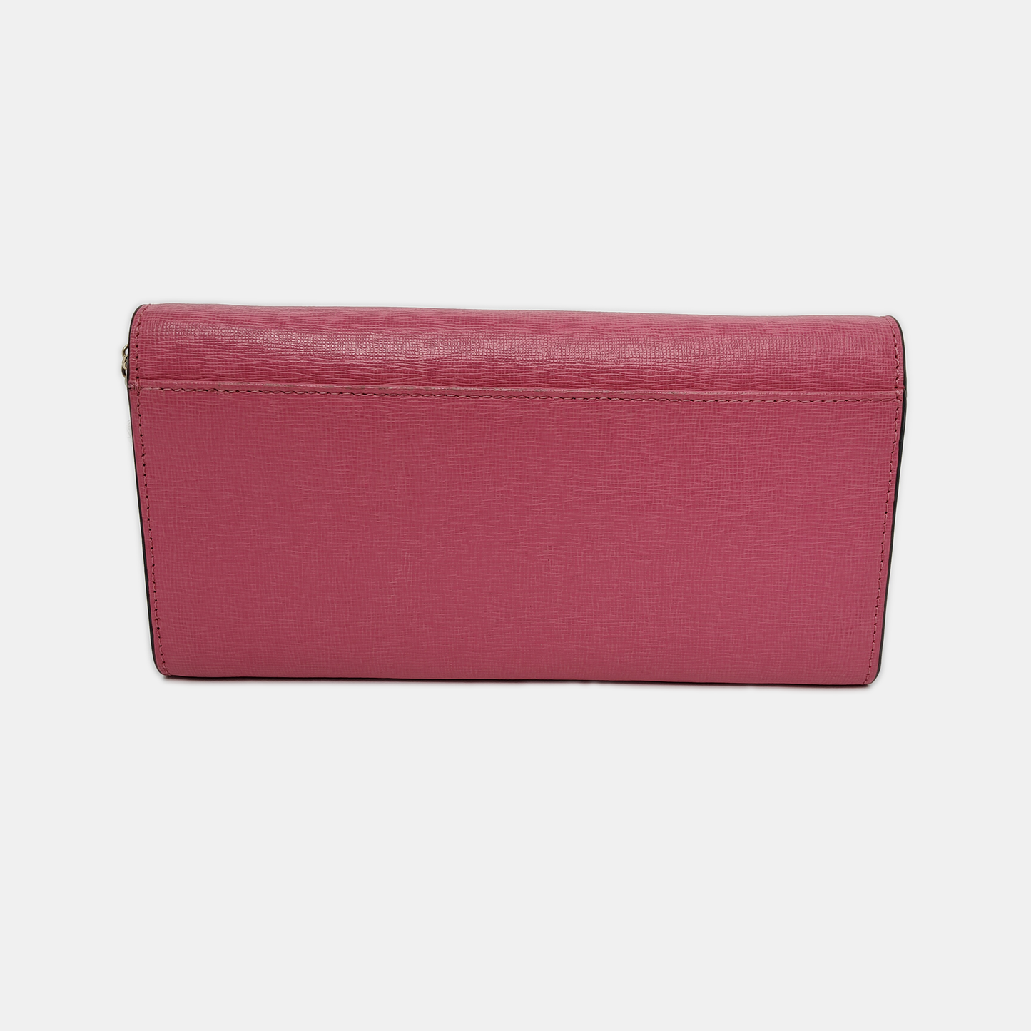 FURLA Pink Leather Embossed Sling Bag Single Shoulder Bag Golden hardware Removable shoulder strap-(SKU)-939936046