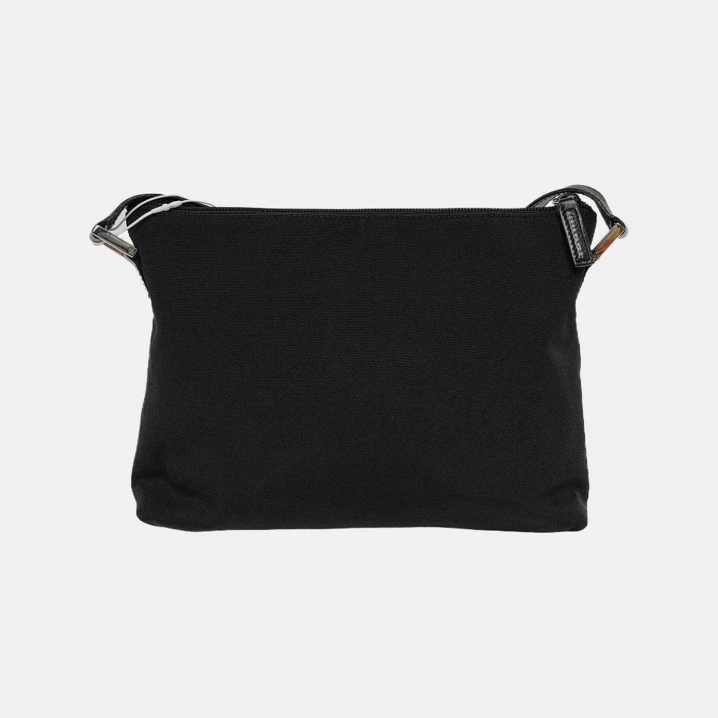 GUCCI Dark Brown Canvas Single Shoulder Bag Tote Ruthenium color hardware-(SKU)-942522014