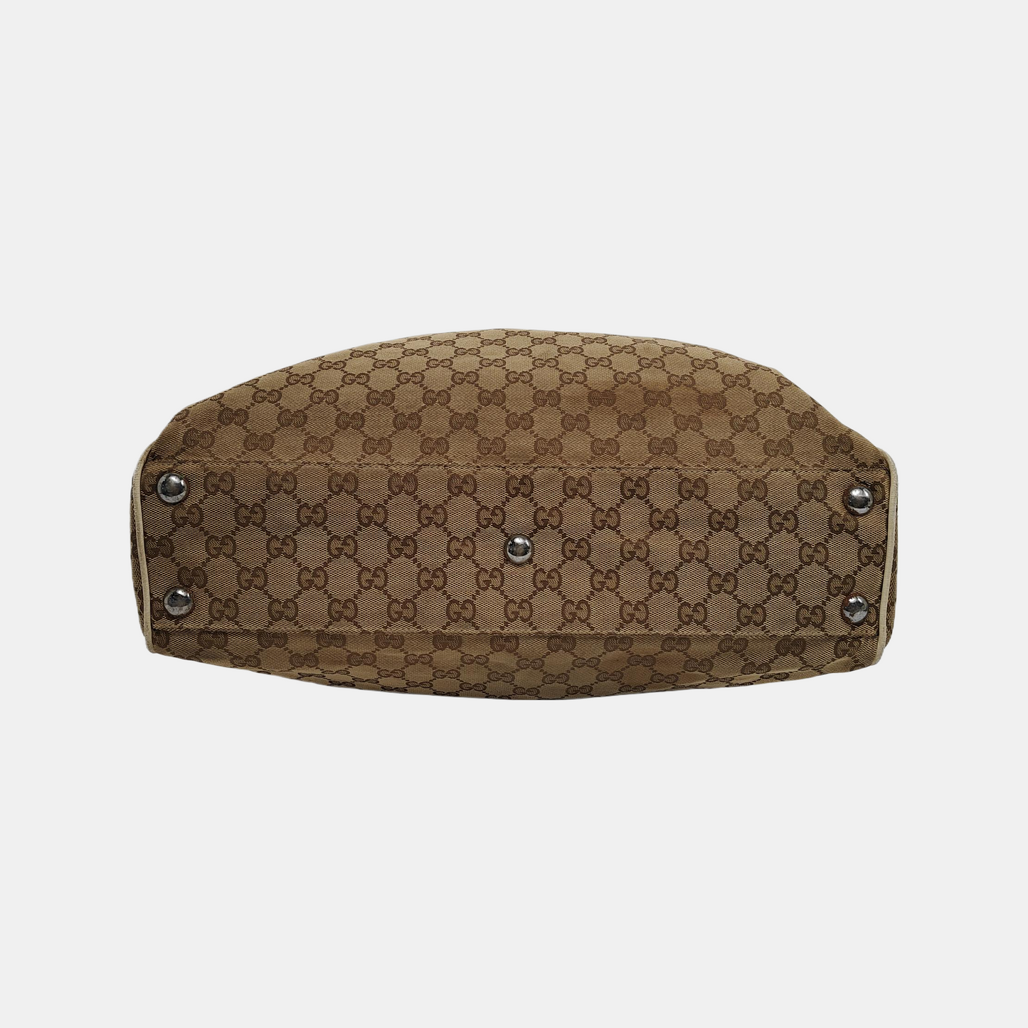 GUCCI Tote bag Brown Canvas Crocodile Patterned Tote Shoulder Crossbody Bag Silver Hardware-(SKU)-941415646