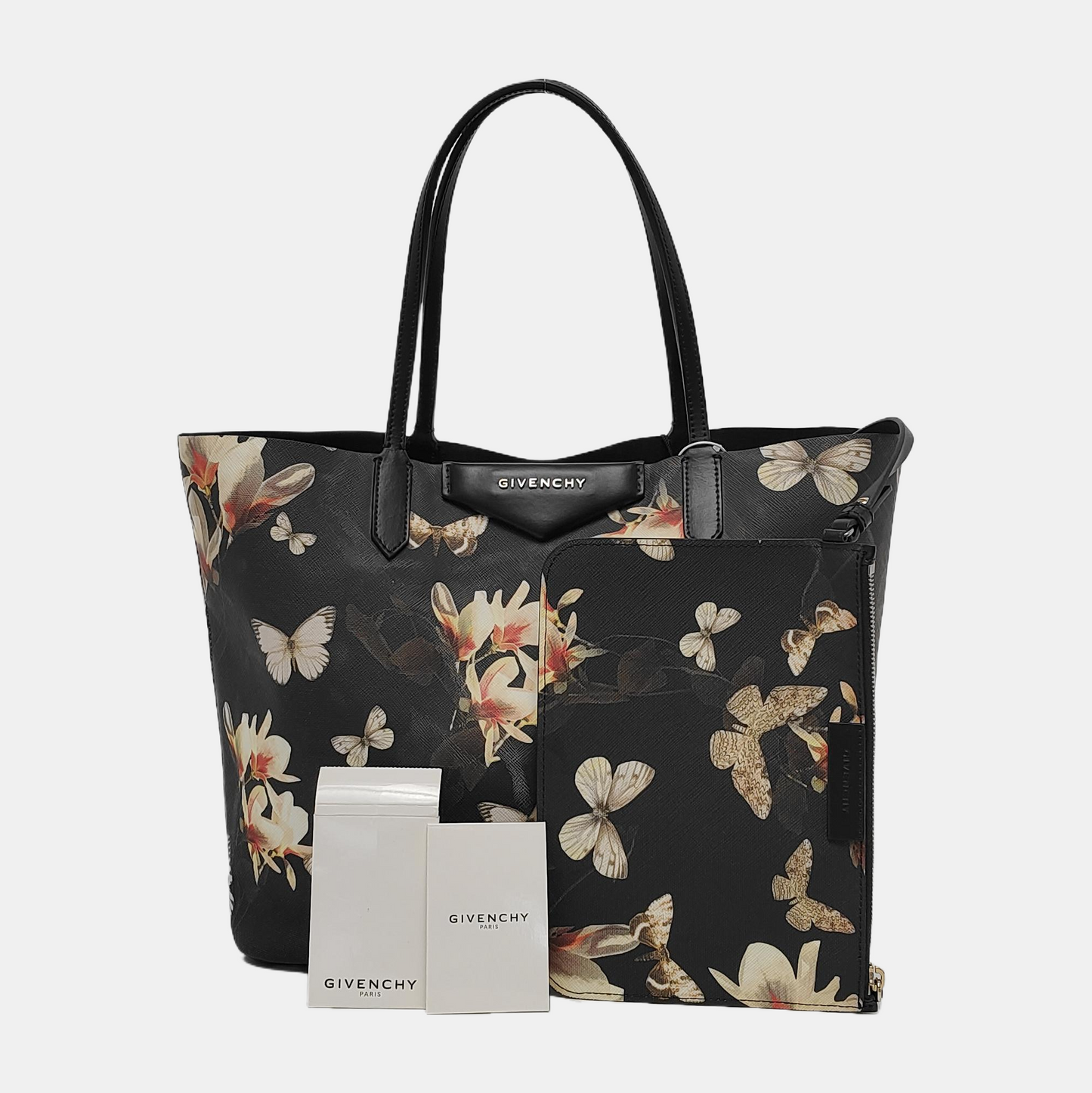 VERSACE Tote bag Black Leather Printed Single Shoulder Bag Golden hardware Sub-bag-(SKU)-944705290