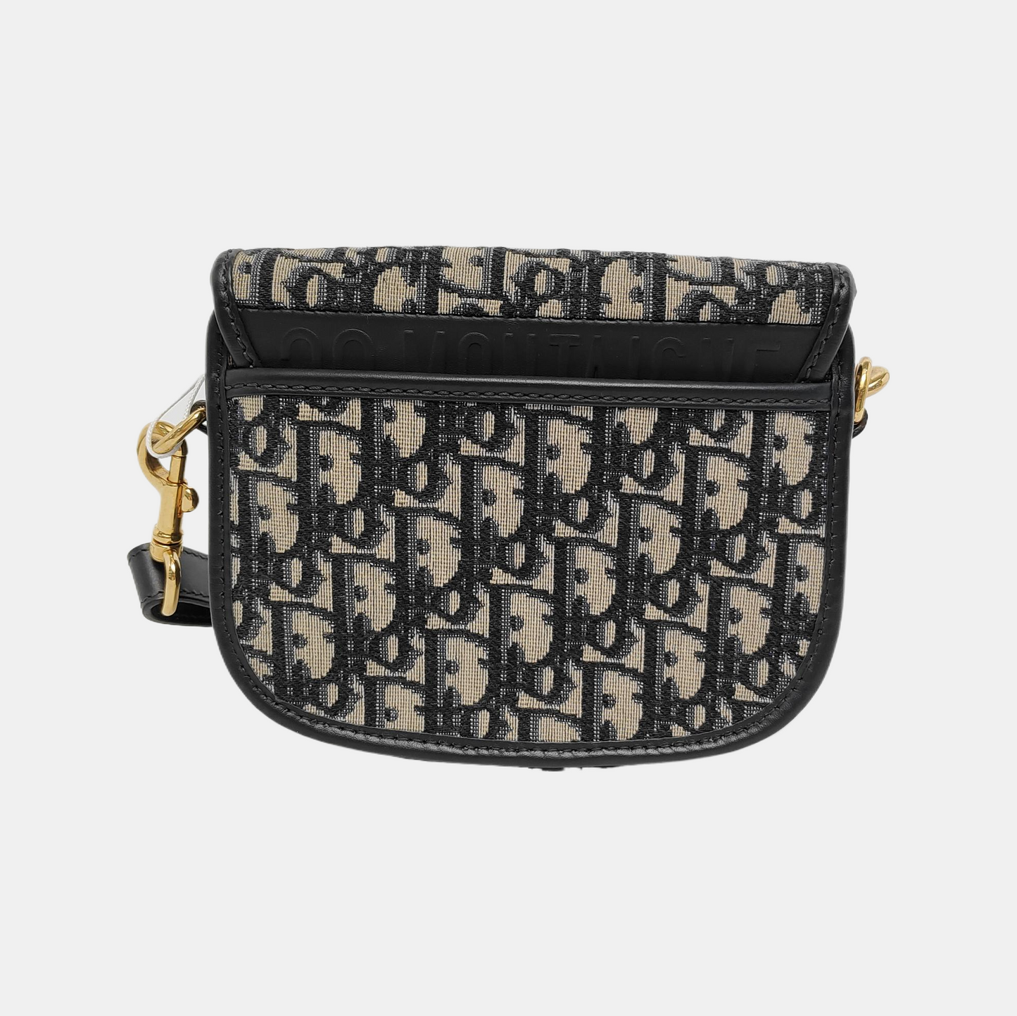 DIOR Bobby Small Blue Canvas Monogram Single Shoulder Bag Tote Bag Crossbody Bag with Gold Hardware Removable Strap-(SKU)-945284031