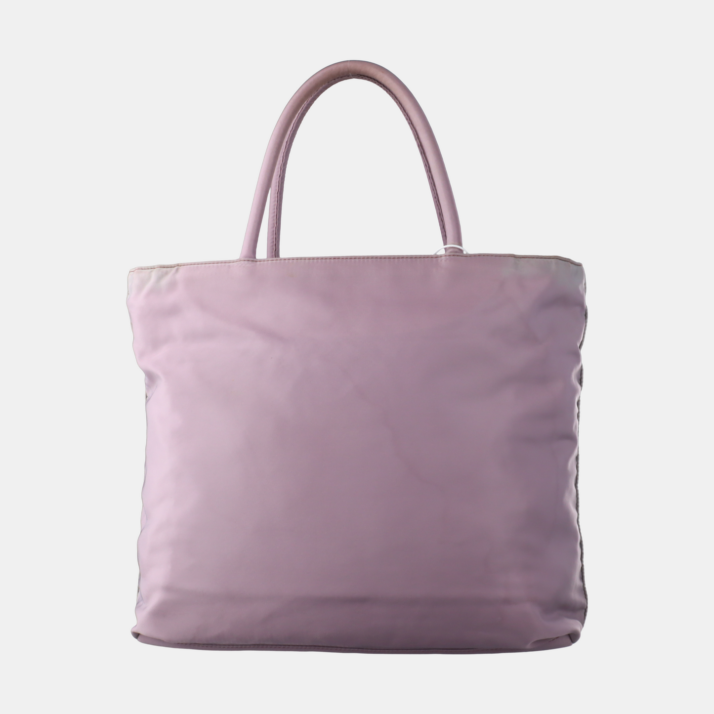 PRADA Tote bag Lavender Nylon Logo Tote Bag Single Shoulder Bag Silver Hardware-(SKU)-13802237