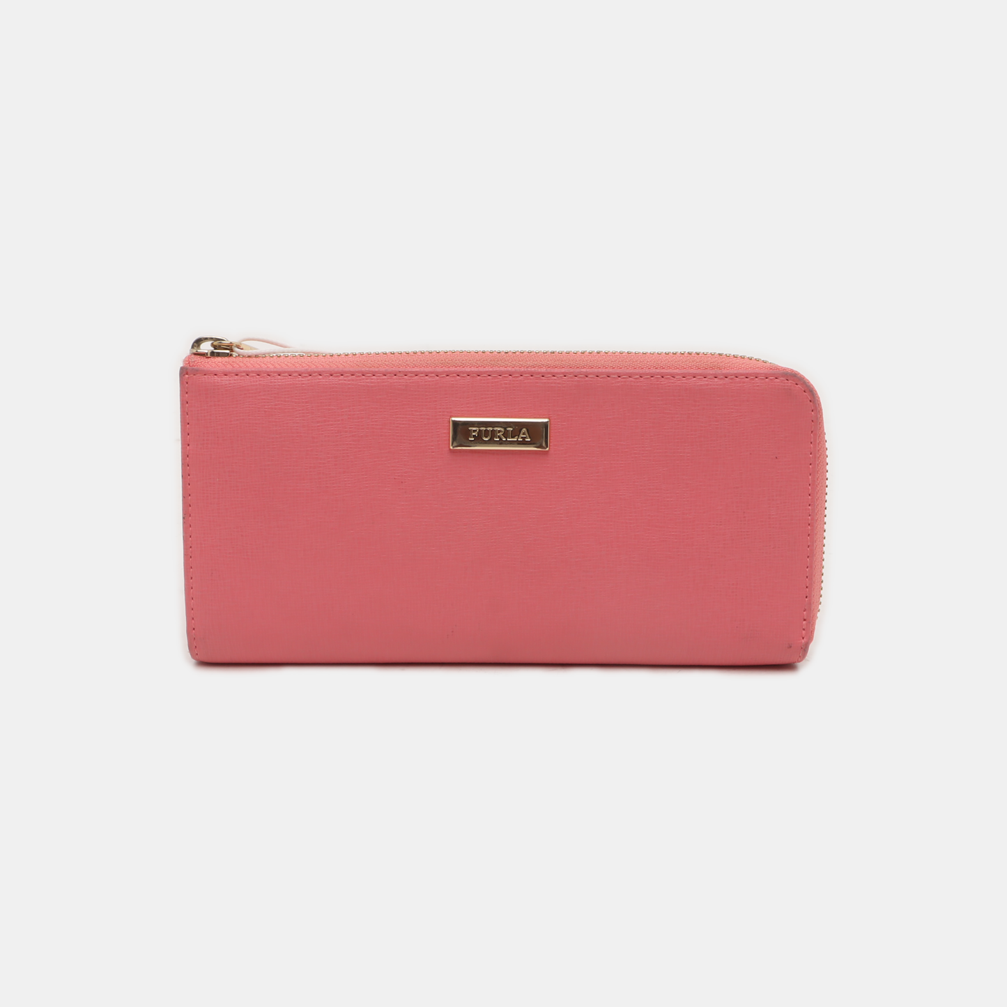 FURLA Pink Leather Wallet Golden hardware-(SKU)-935469806