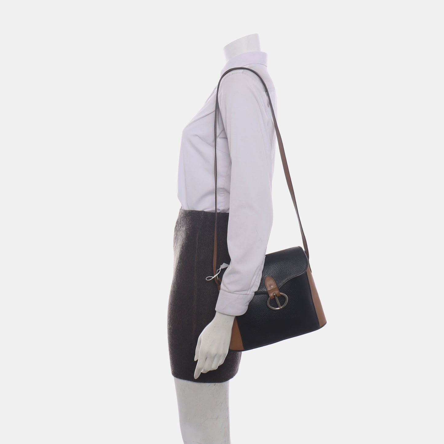 DIOR Color block cowhide shoulder bag crossbody bag Golden hardware-(SKU)-14276668