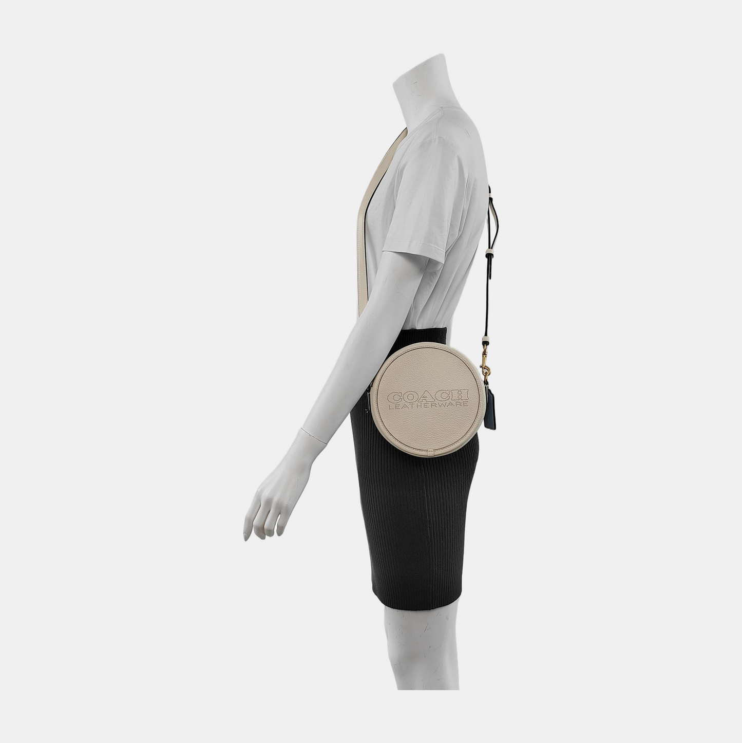COACH White Leather Single Shoulder Bag Removable shoulder strap-(SKU)-940161212