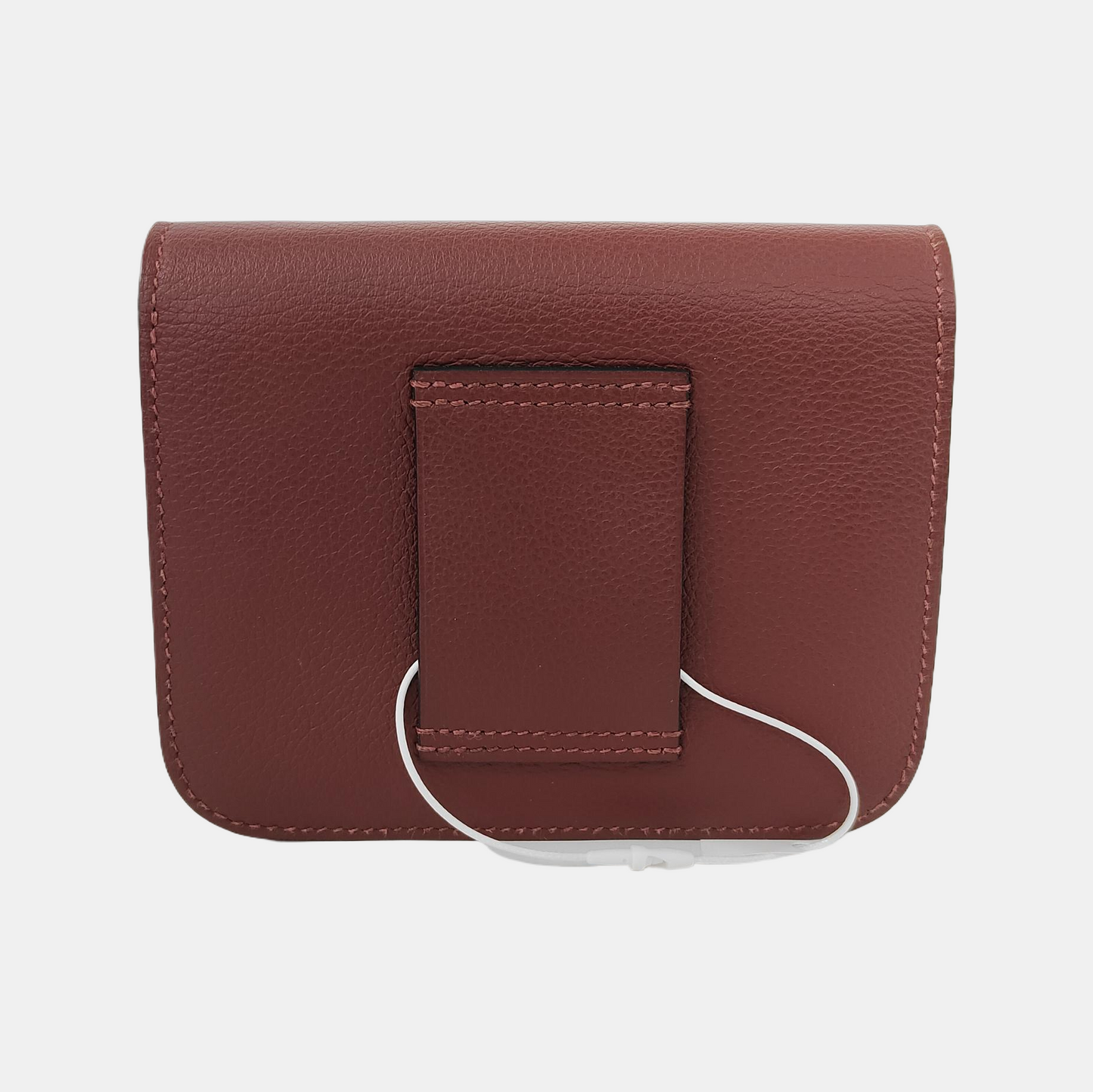 HERMÈS Constance Slim Hermes Red Evercolor Calfskin Constance Wallet Silver Hardware Y Engraving Pockets-(SKU)-946073587