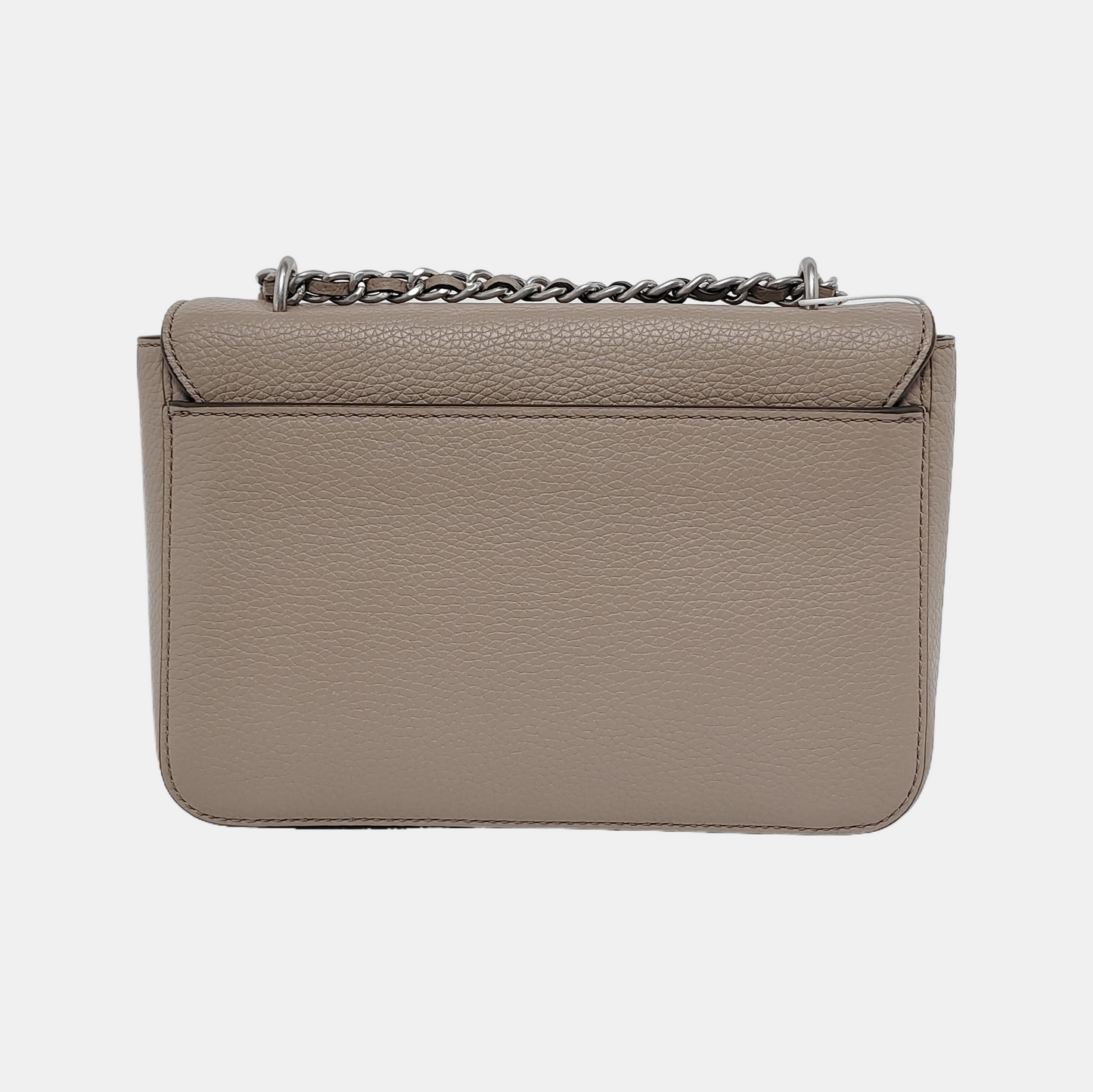 TORY BURCH Britten Gray cowhide embossed crossbody bag, shoulder bag Silver Hardware-(SKU)-943475840