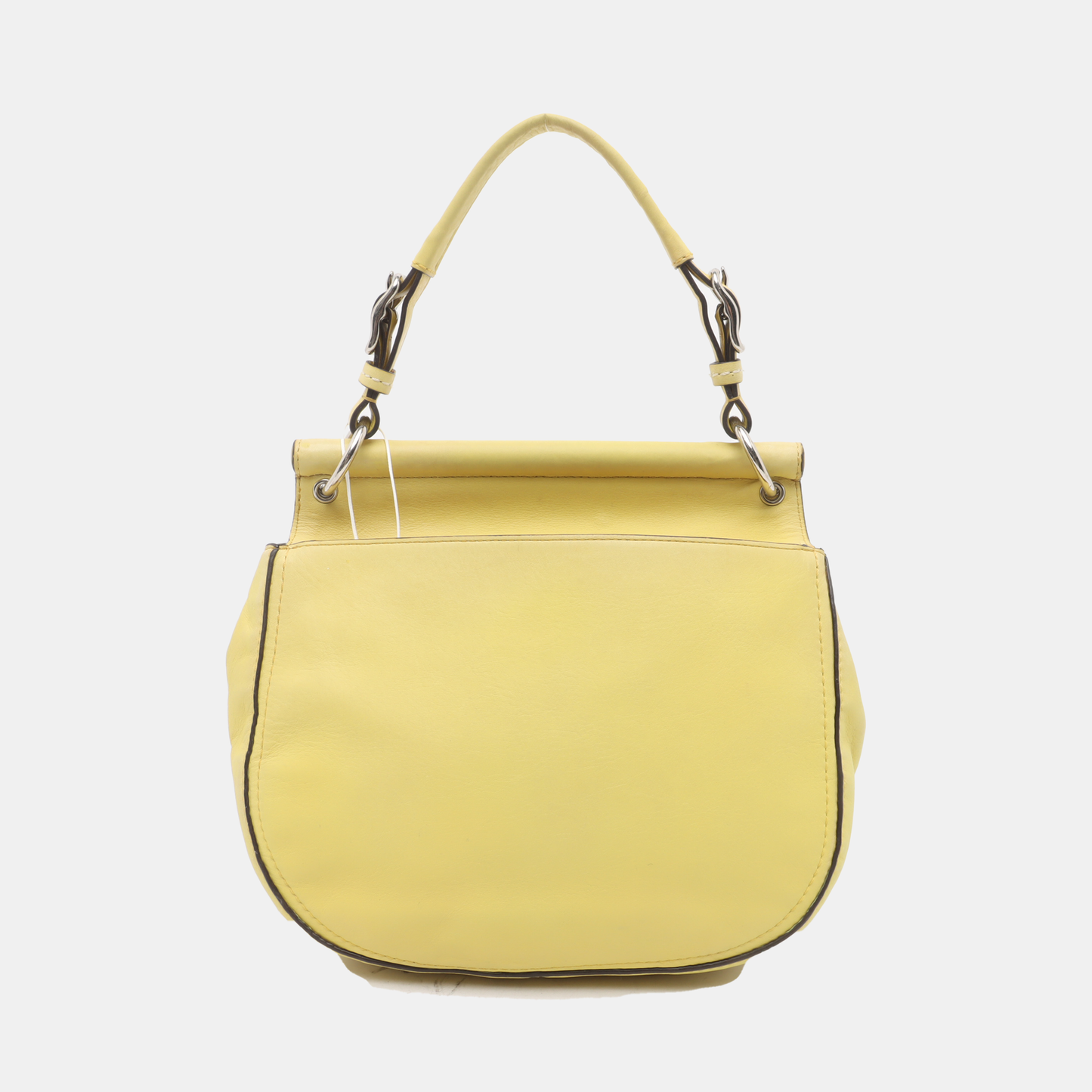 COACH WILLIS Yellow Leather Fringe Weaved Handbag Silver Hardware-(SKU)-937311657