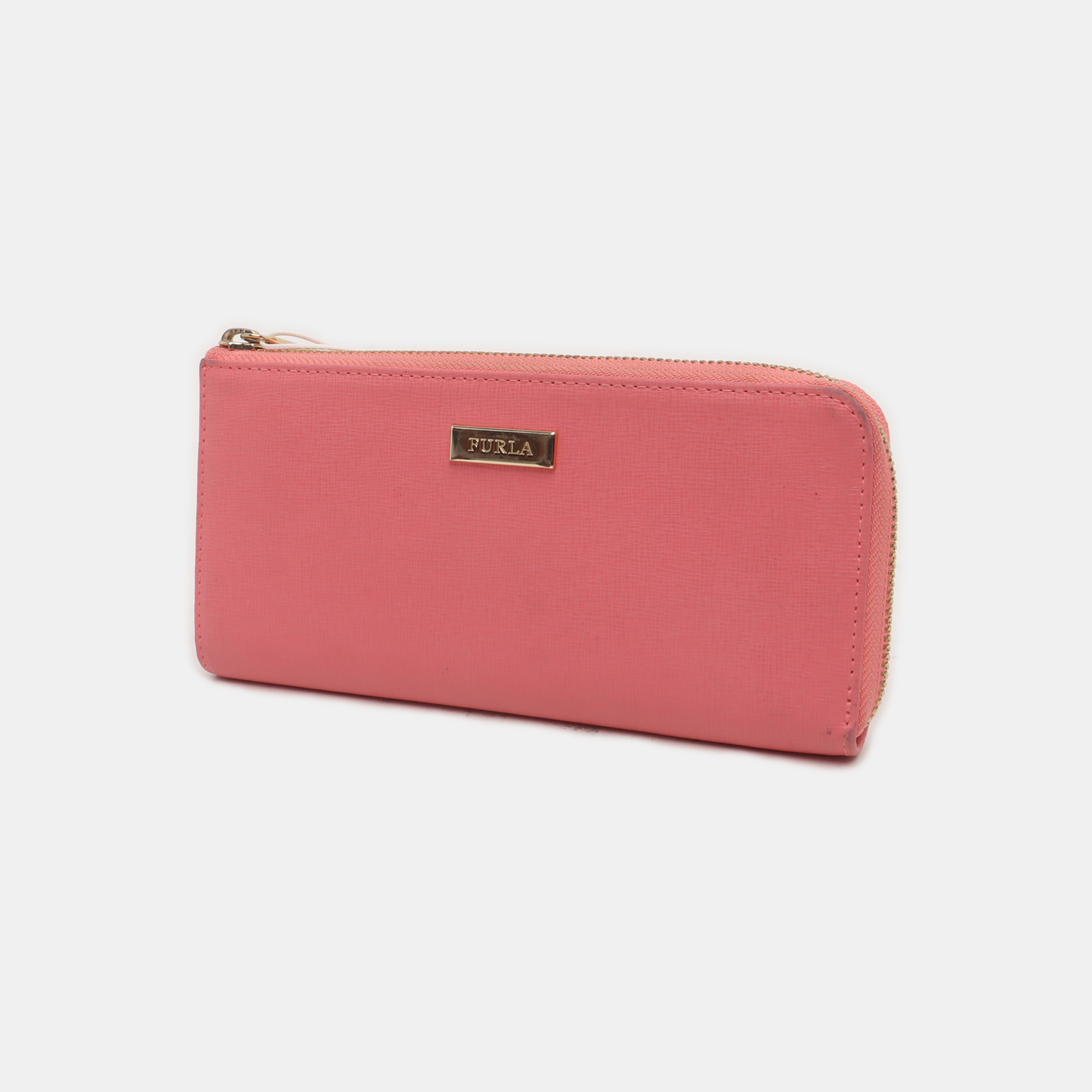 FURLA Pink Leather Wallet Golden hardware-(SKU)-935469806