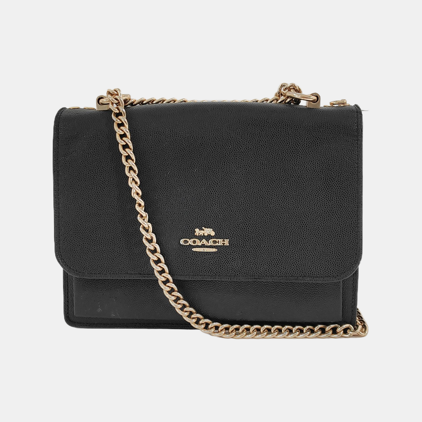 COACH KLARE Black Leather Crossbody Bag Single Shoulder Bag Golden hardware-(SKU)-944003825